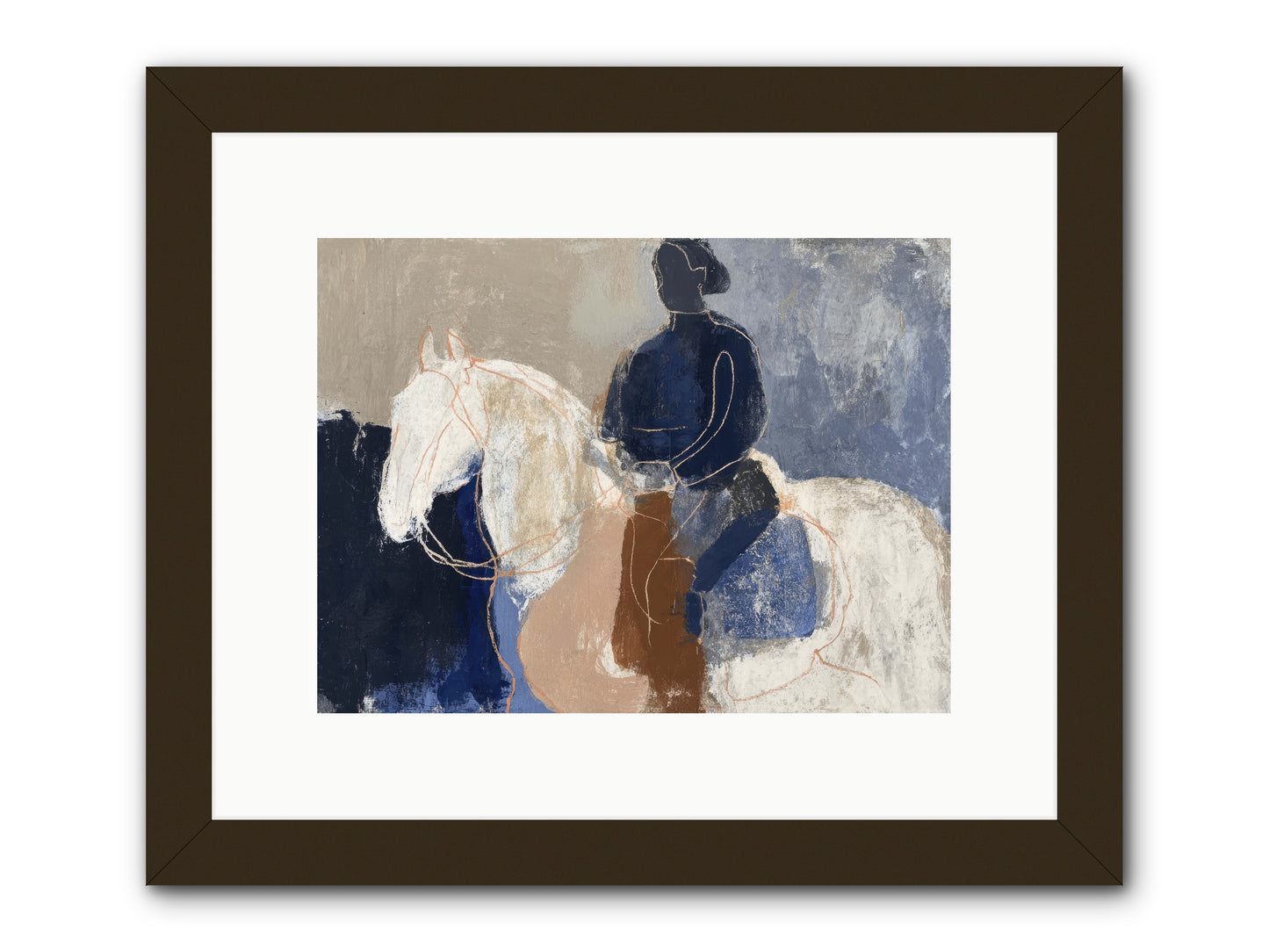 Threshold & Mane -- Framed Print - Black 12x9