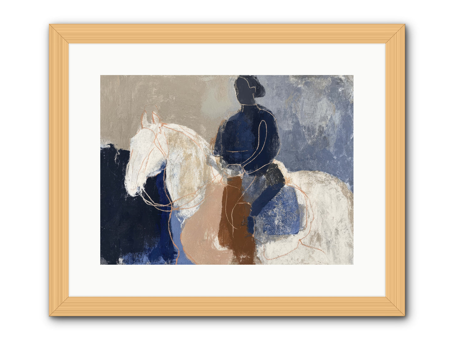 Threshold & Mane -- Framed Print - Natural 16x12