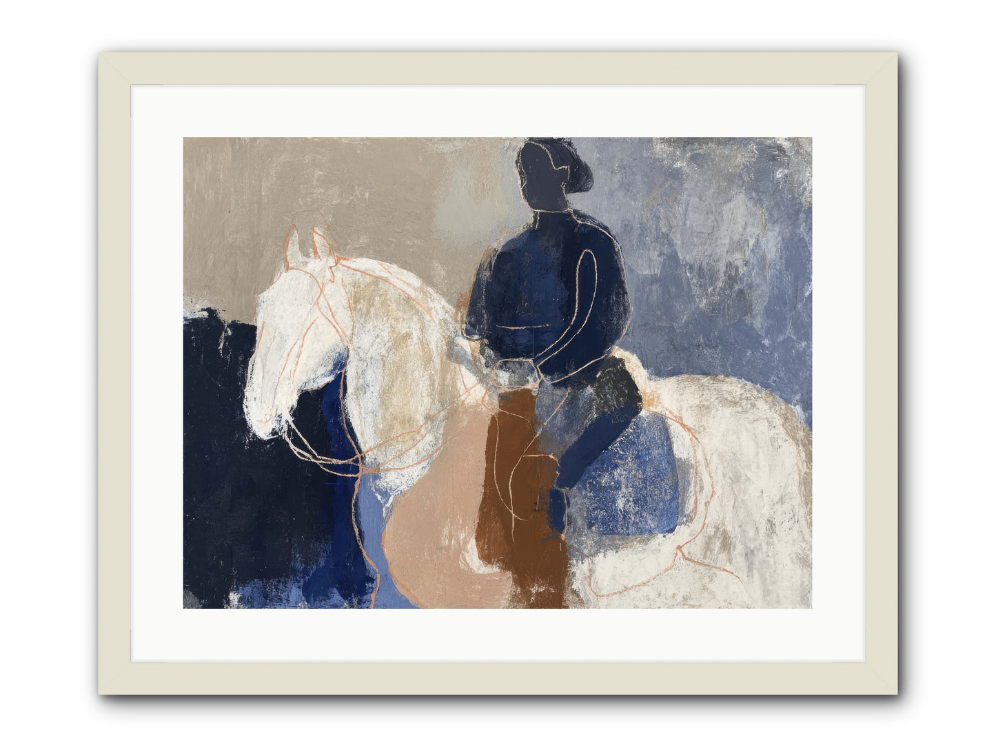 Threshold & Mane -- Framed Print - White 24x18