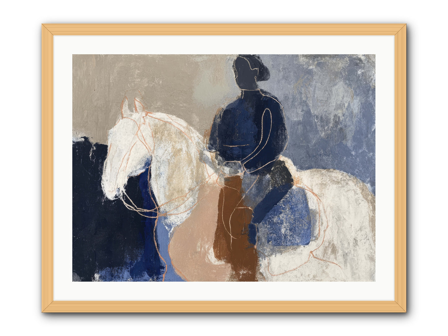 Threshold & Mane -- Framed Print - Natural 32x24