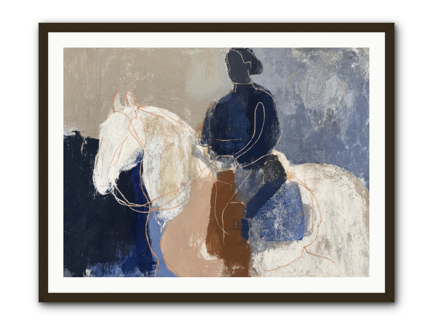 Threshold & Mane -- Framed Print - Black 40x30