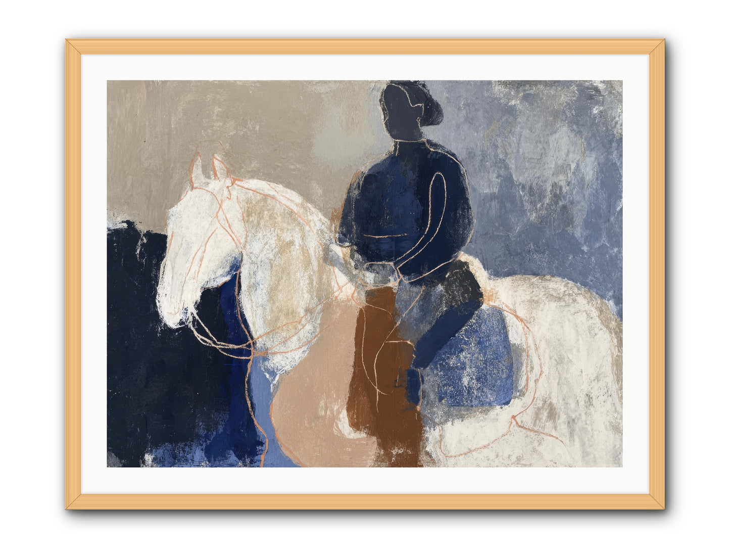 Threshold & Mane -- Framed Print - Natural 40x30