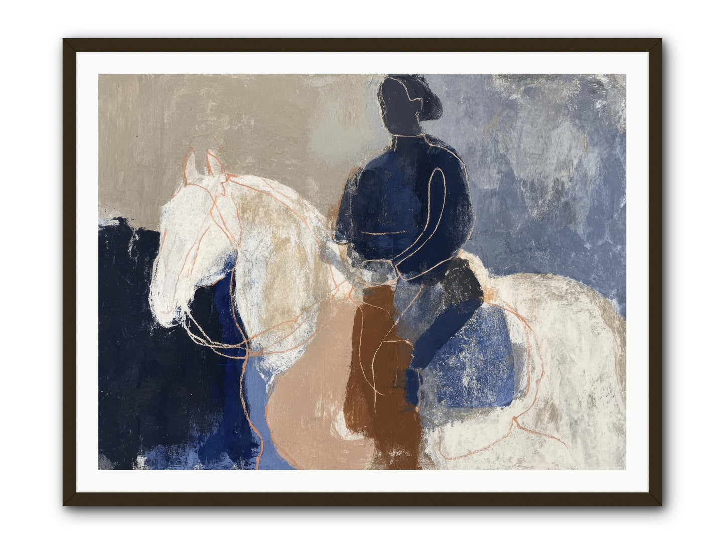 Threshold & Mane -- Framed Print - Black 48x36