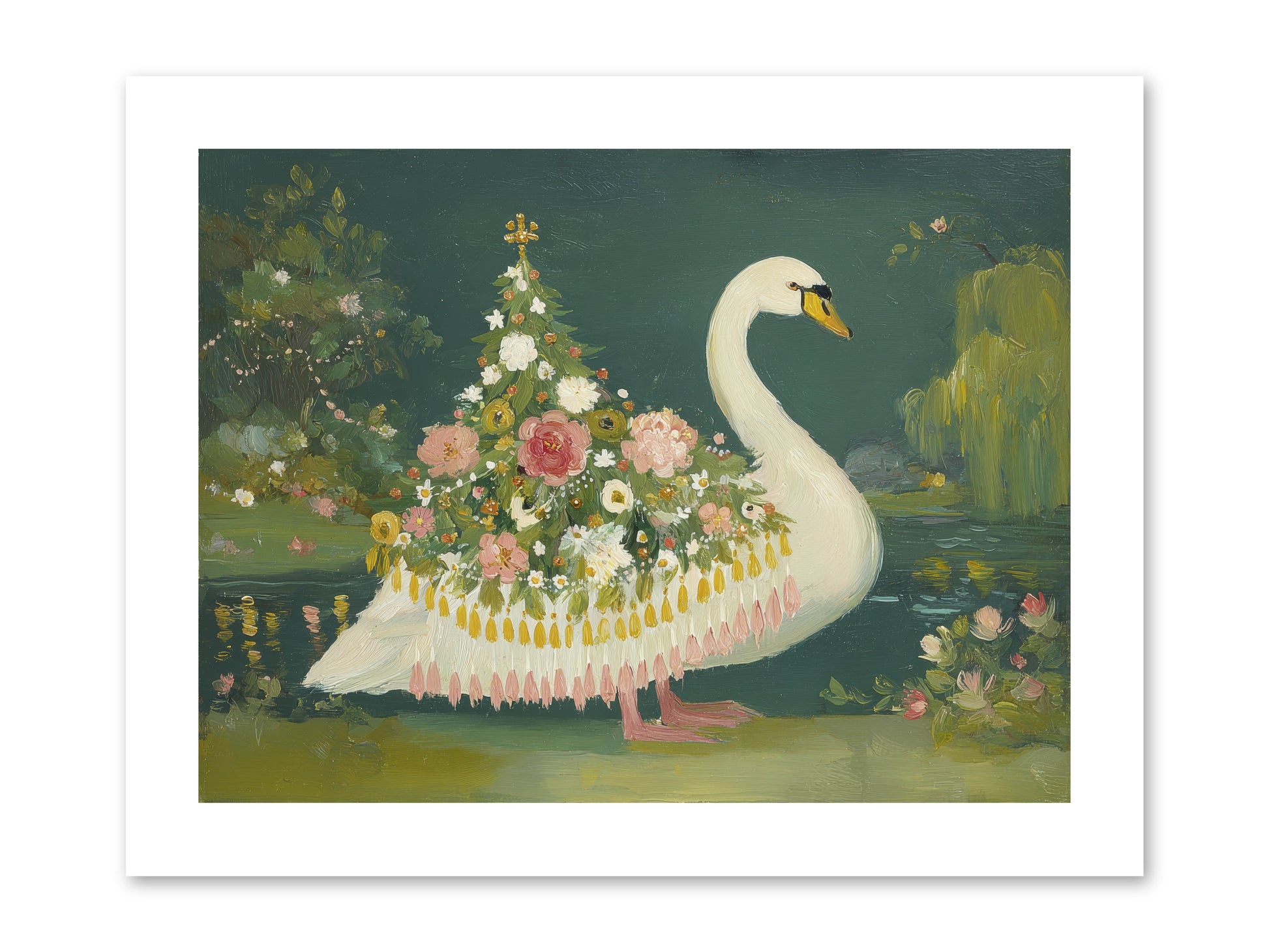 Through Glittering Waters -- Paper Print 12x9