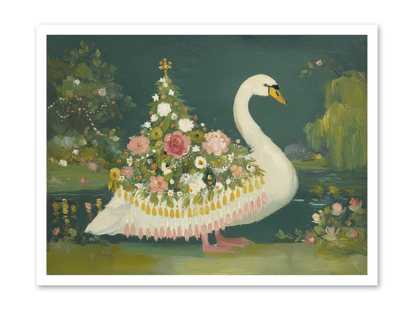 Through Glittering Waters -- Loose Canvas Print 32x24