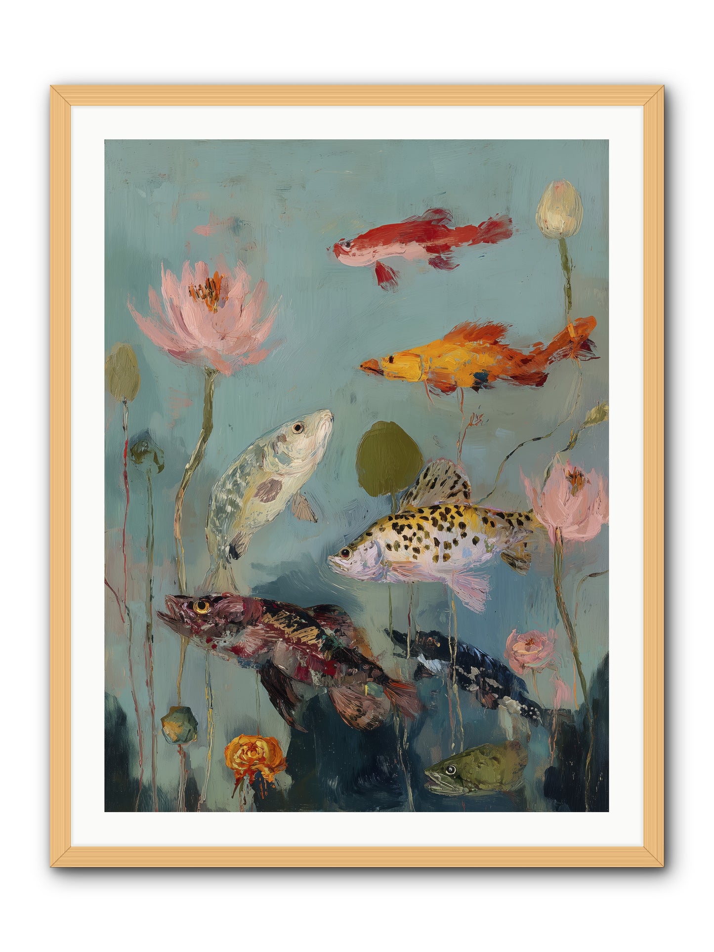Through Liquid Heaven -- Framed Print - Natural 30x40