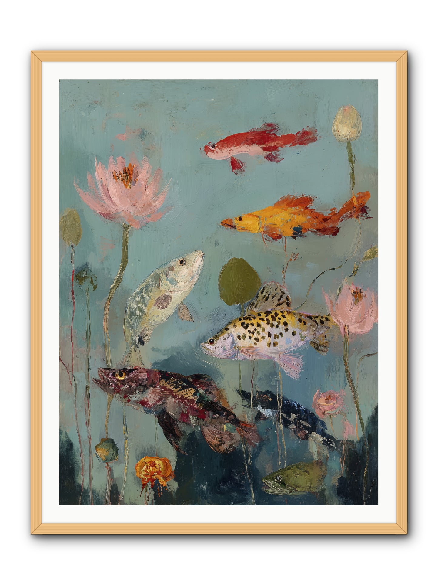 Through Liquid Heaven -- Framed Print - Natural 36x48