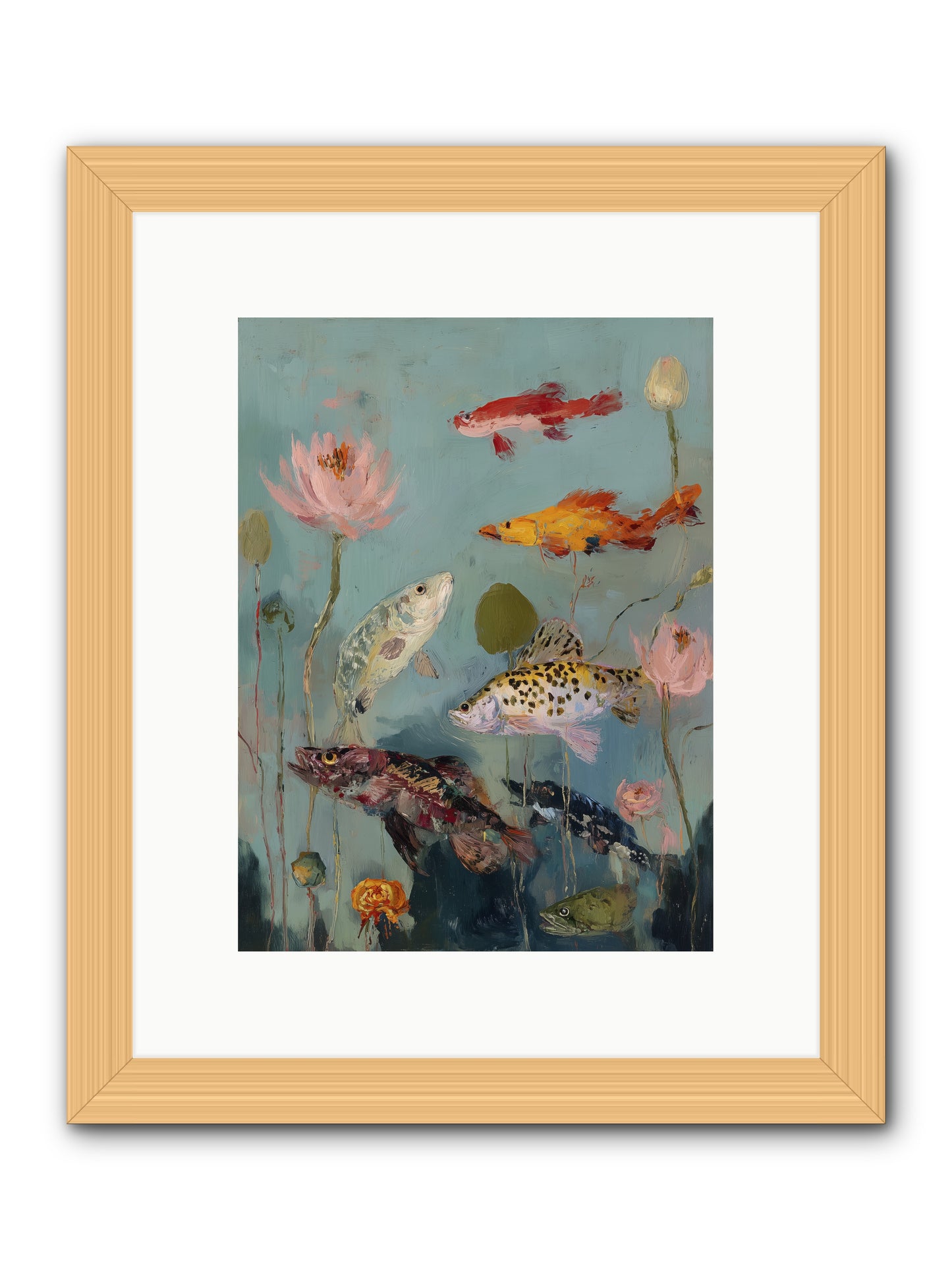 Through Liquid Heaven -- Framed Print - Natural 9x12