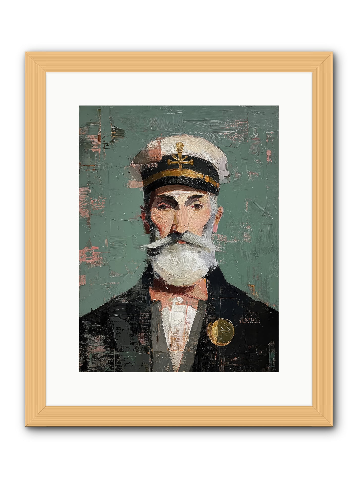 Through Storm and Calm -- Framed Print - Natural 12x16