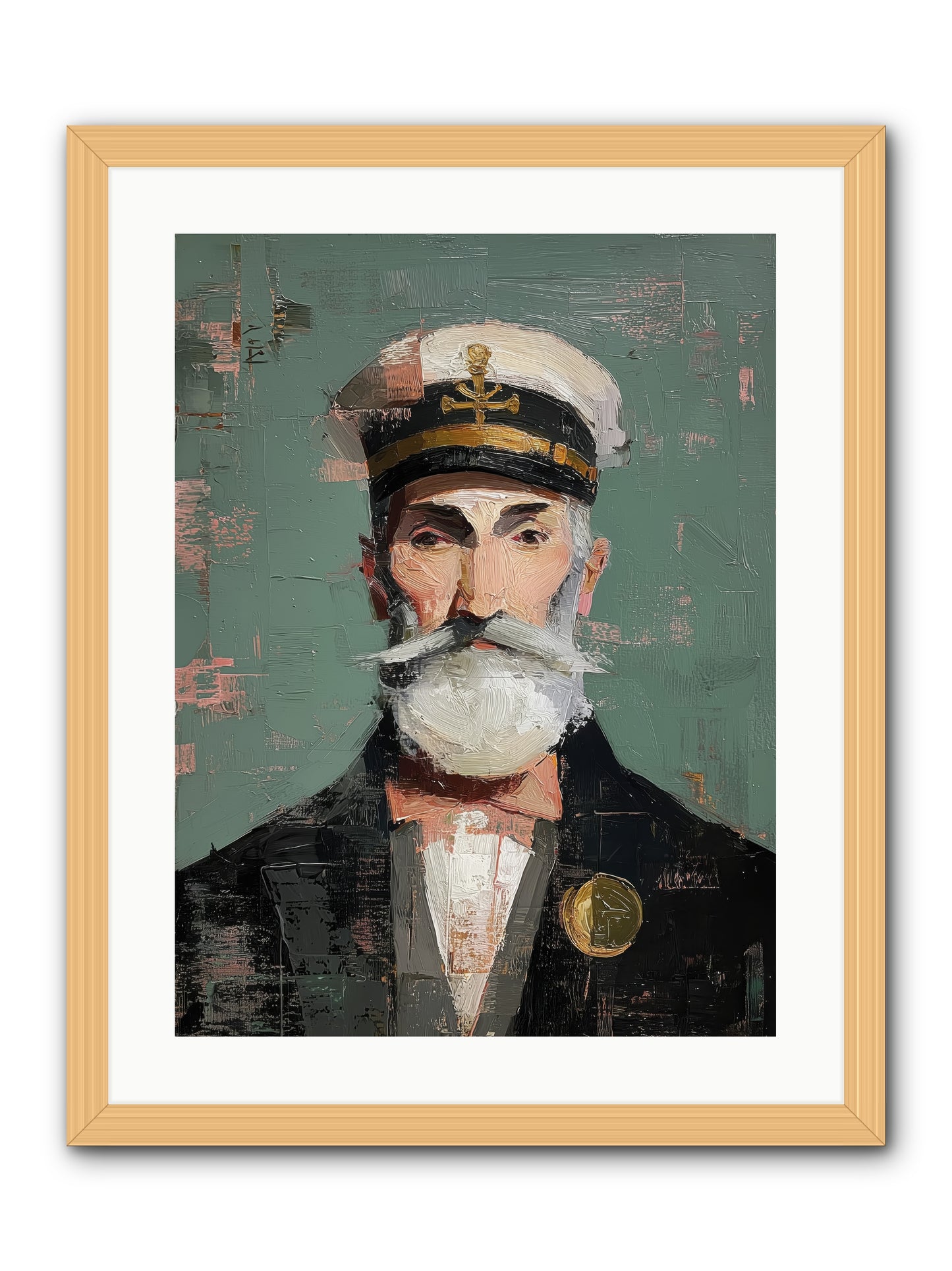 Through Storm and Calm -- Framed Print - Natural 18x24