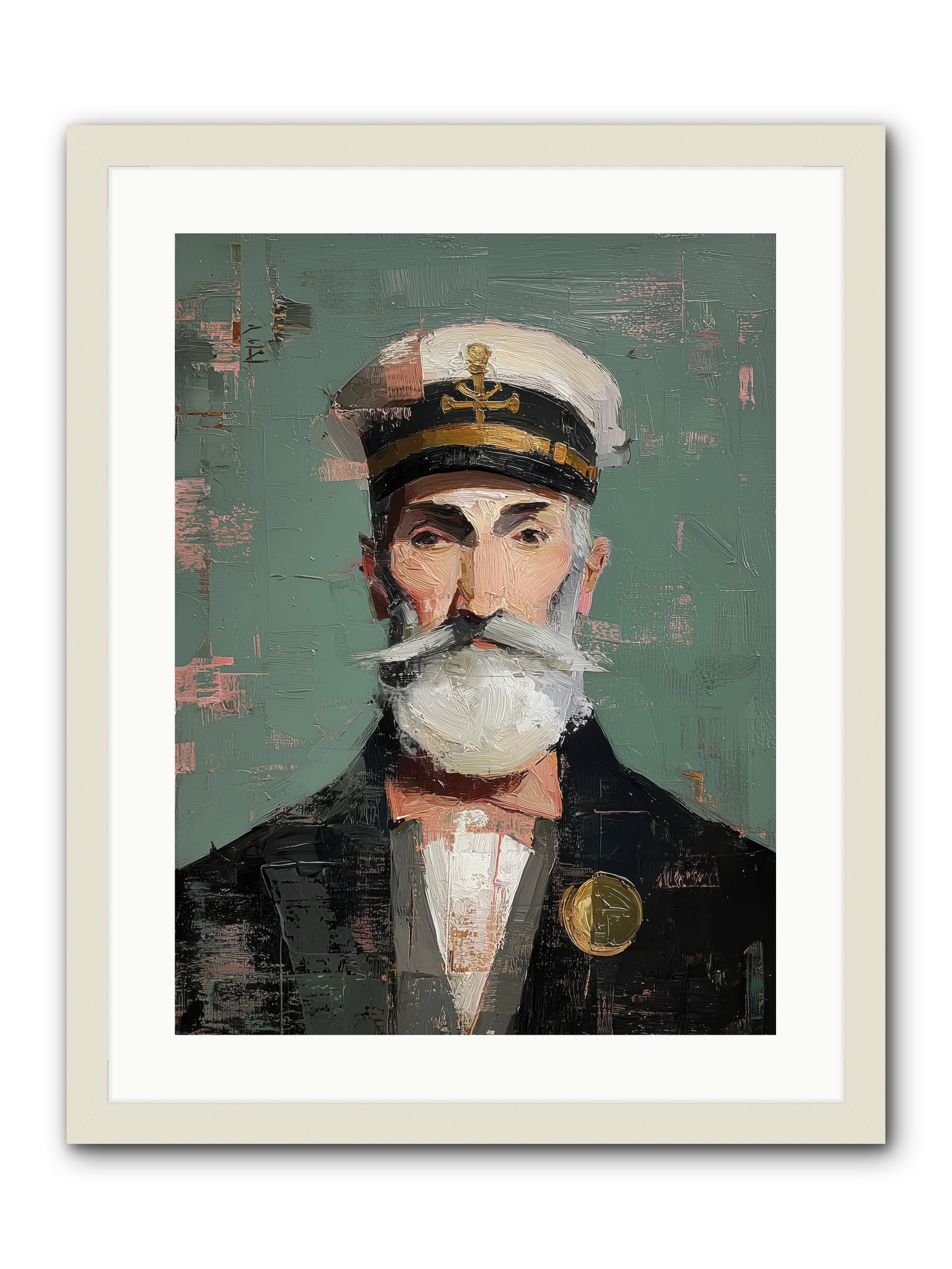 Through Storm and Calm -- Framed Print - White 18x24