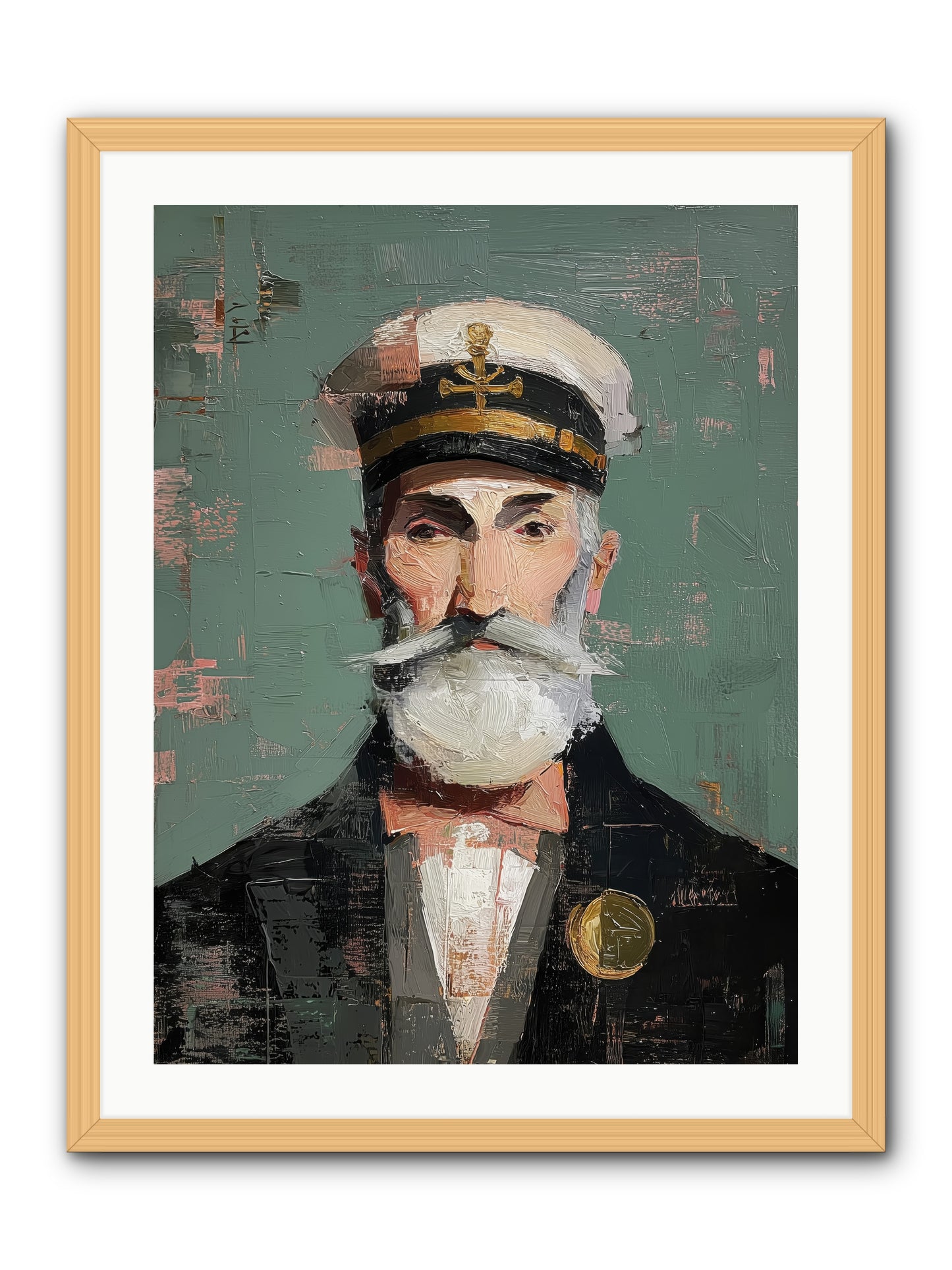 Through Storm and Calm -- Framed Print - Natural 24x32