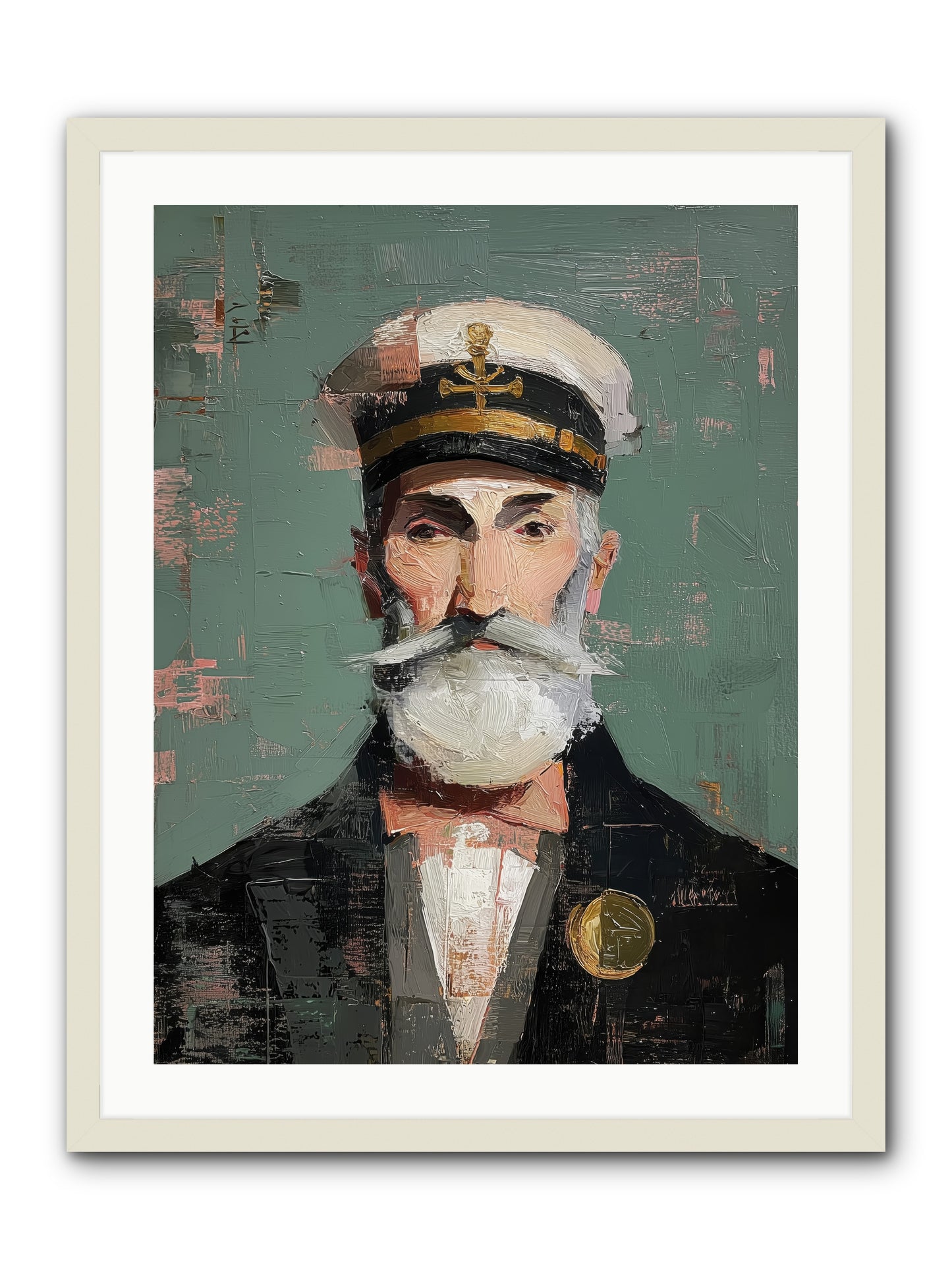Through Storm and Calm -- Framed Print - White 24x32