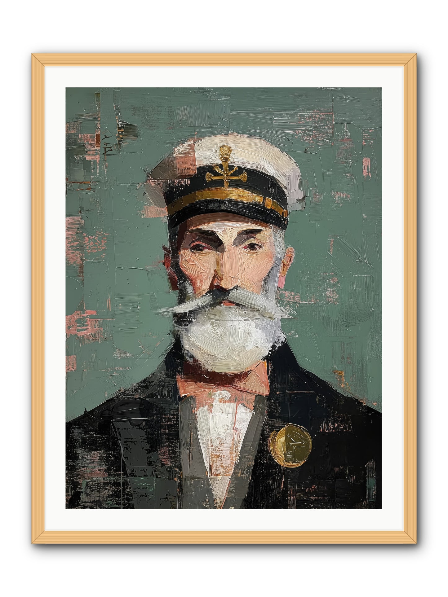 Through Storm and Calm -- Framed Print - Natural 30x40