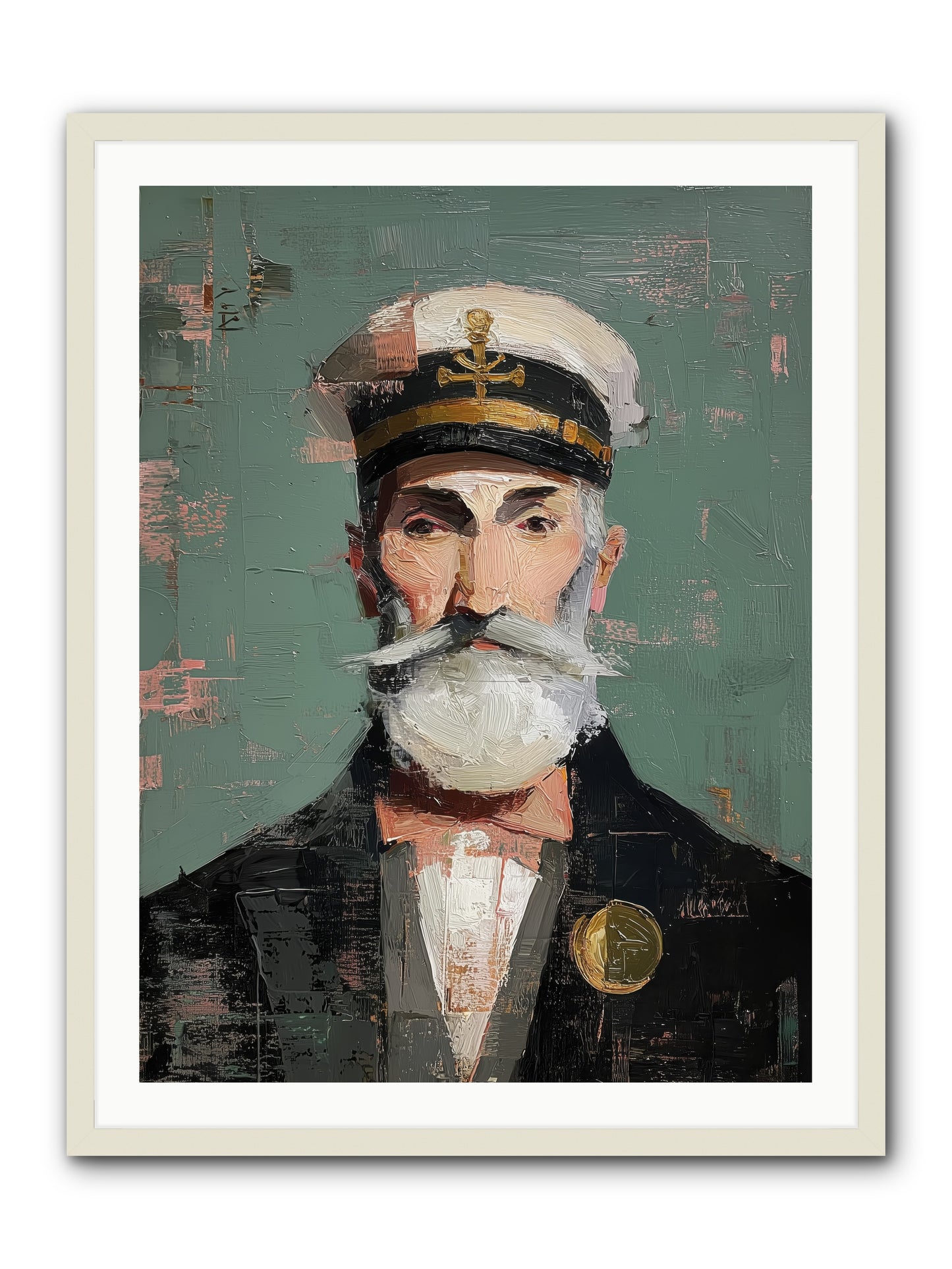 Through Storm and Calm -- Framed Print - White 30x40