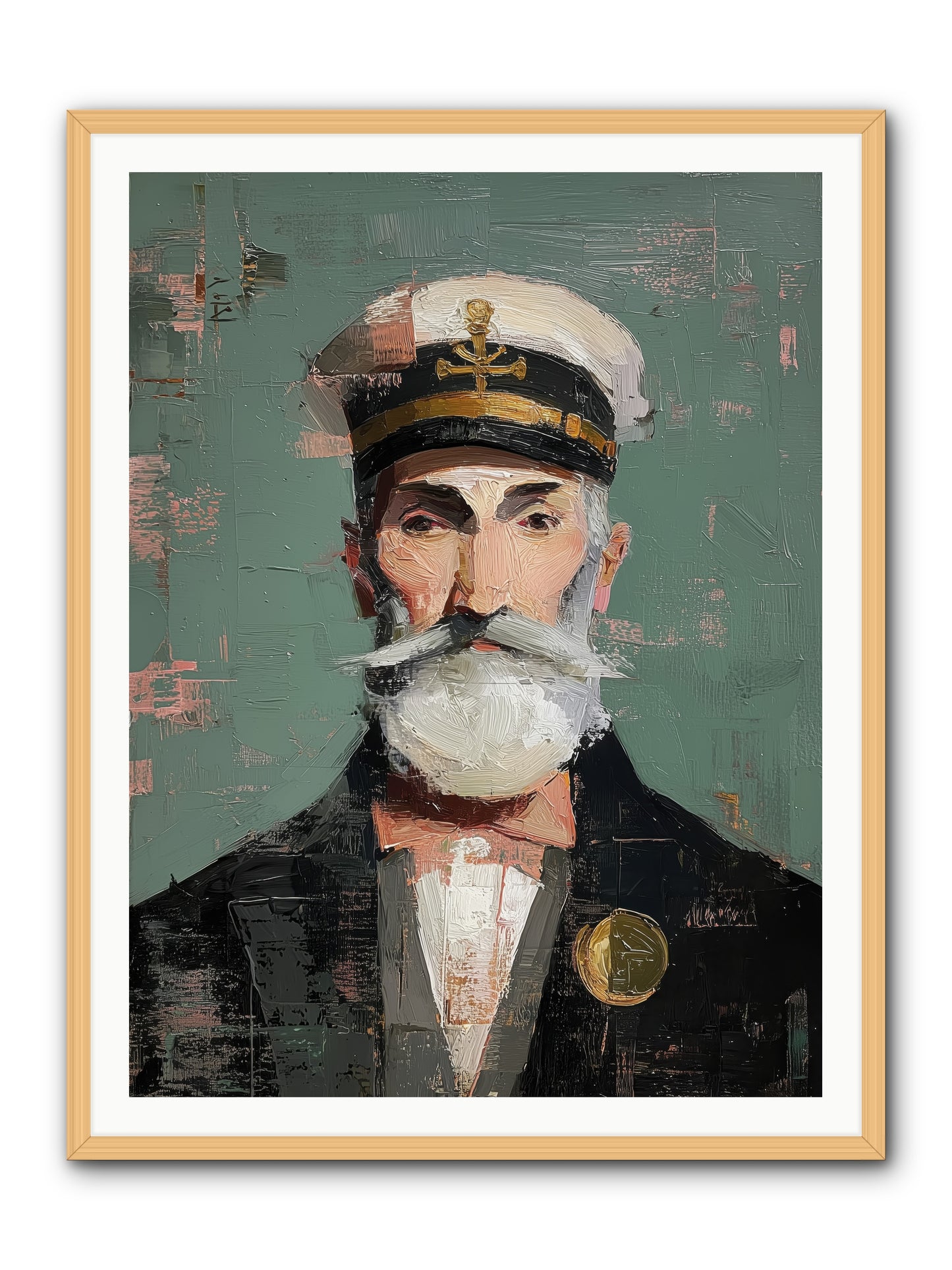 Through Storm and Calm -- Framed Print - Natural 36x48