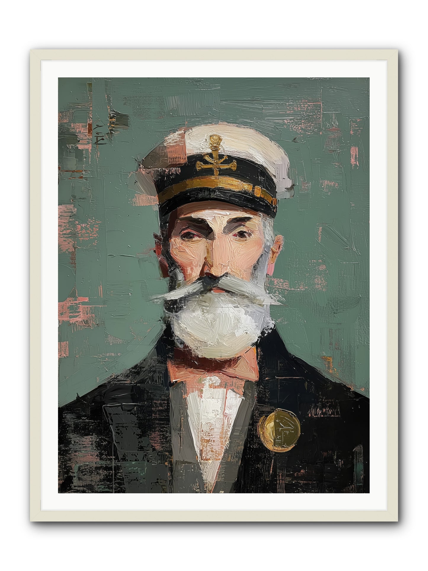 Through Storm and Calm -- Framed Print - White 36x48