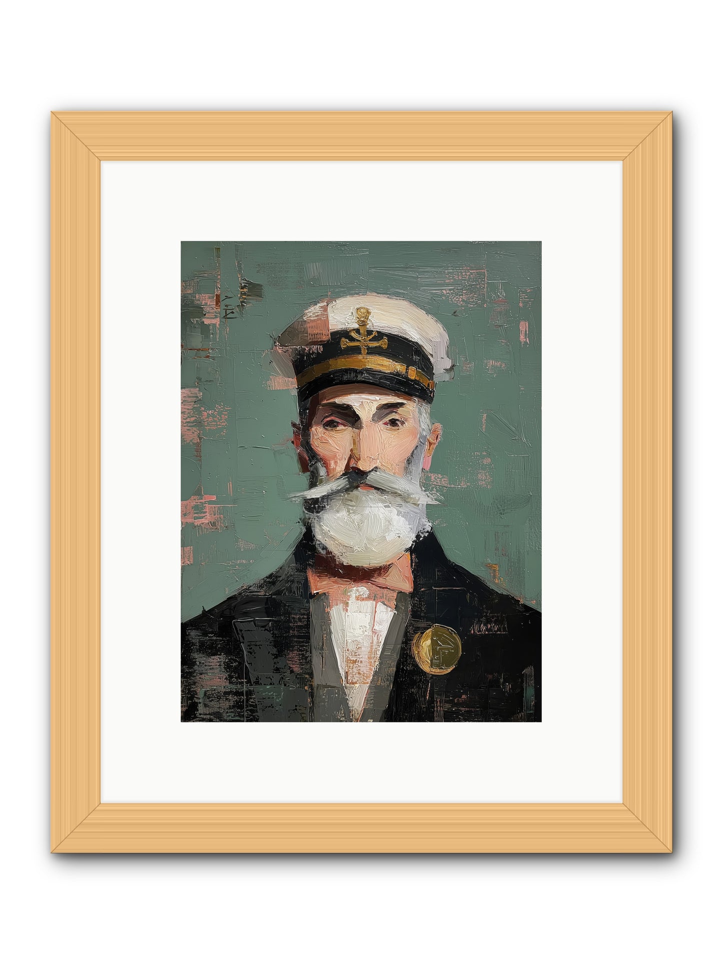 Through Storm and Calm -- Framed Print - Natural 9x12