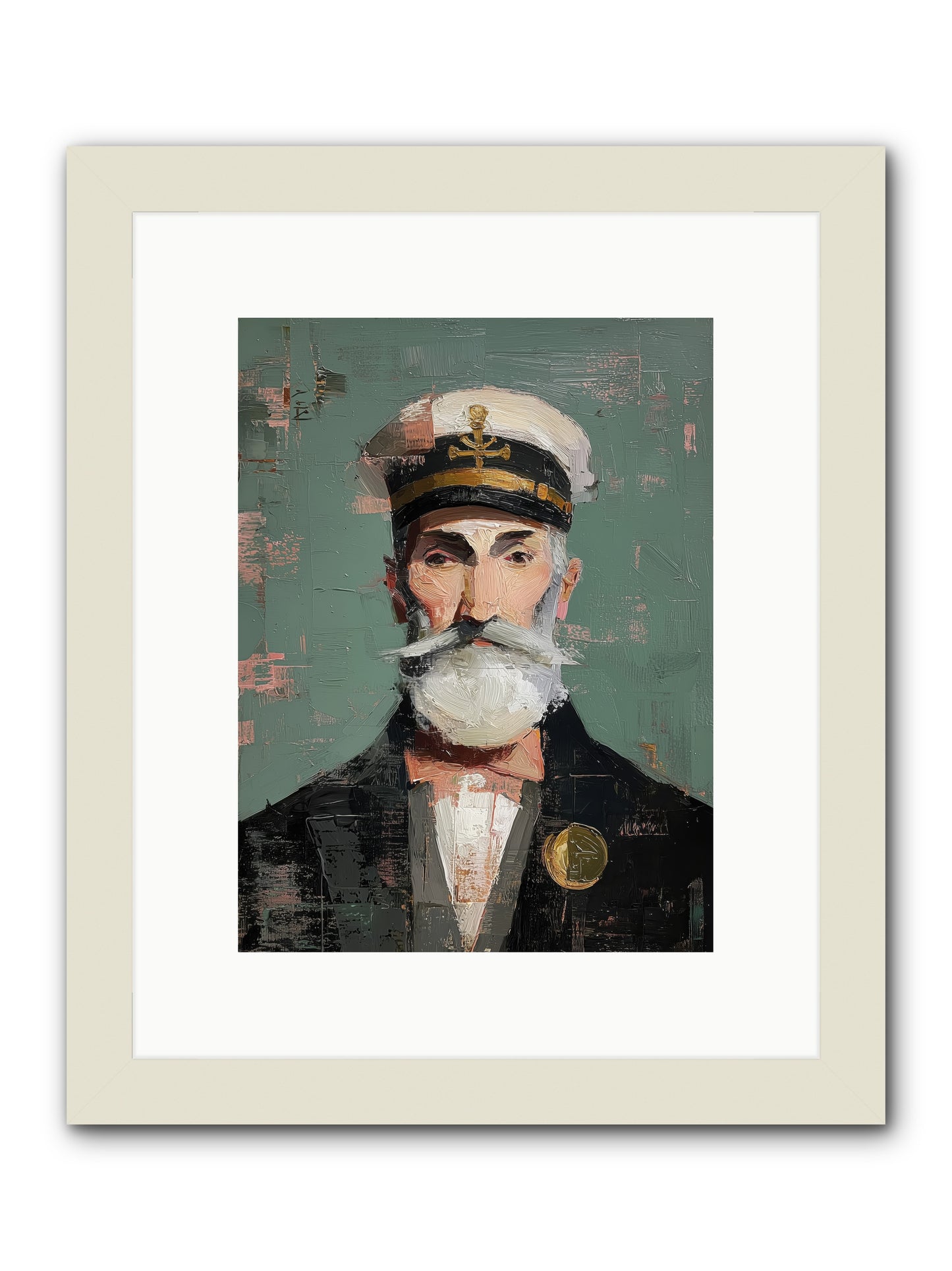 Through Storm and Calm -- Framed Print - White 9x12