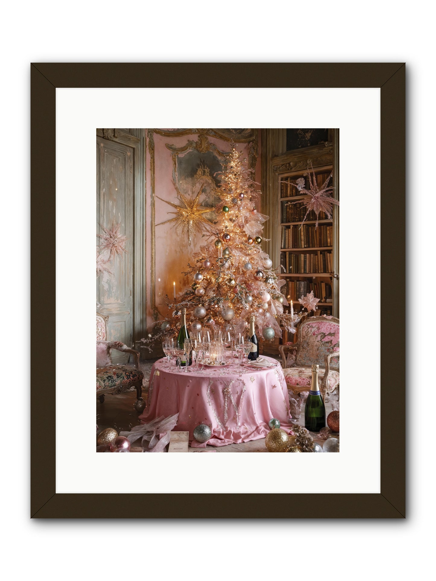 Through The Snowglobe -- Framed Print - Black 12x16