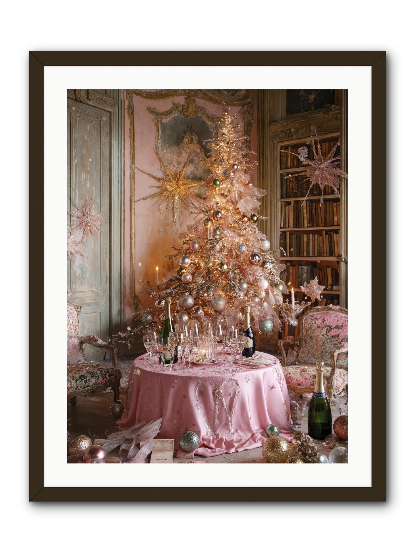 Through The Snowglobe -- Framed Print - Black 24x32