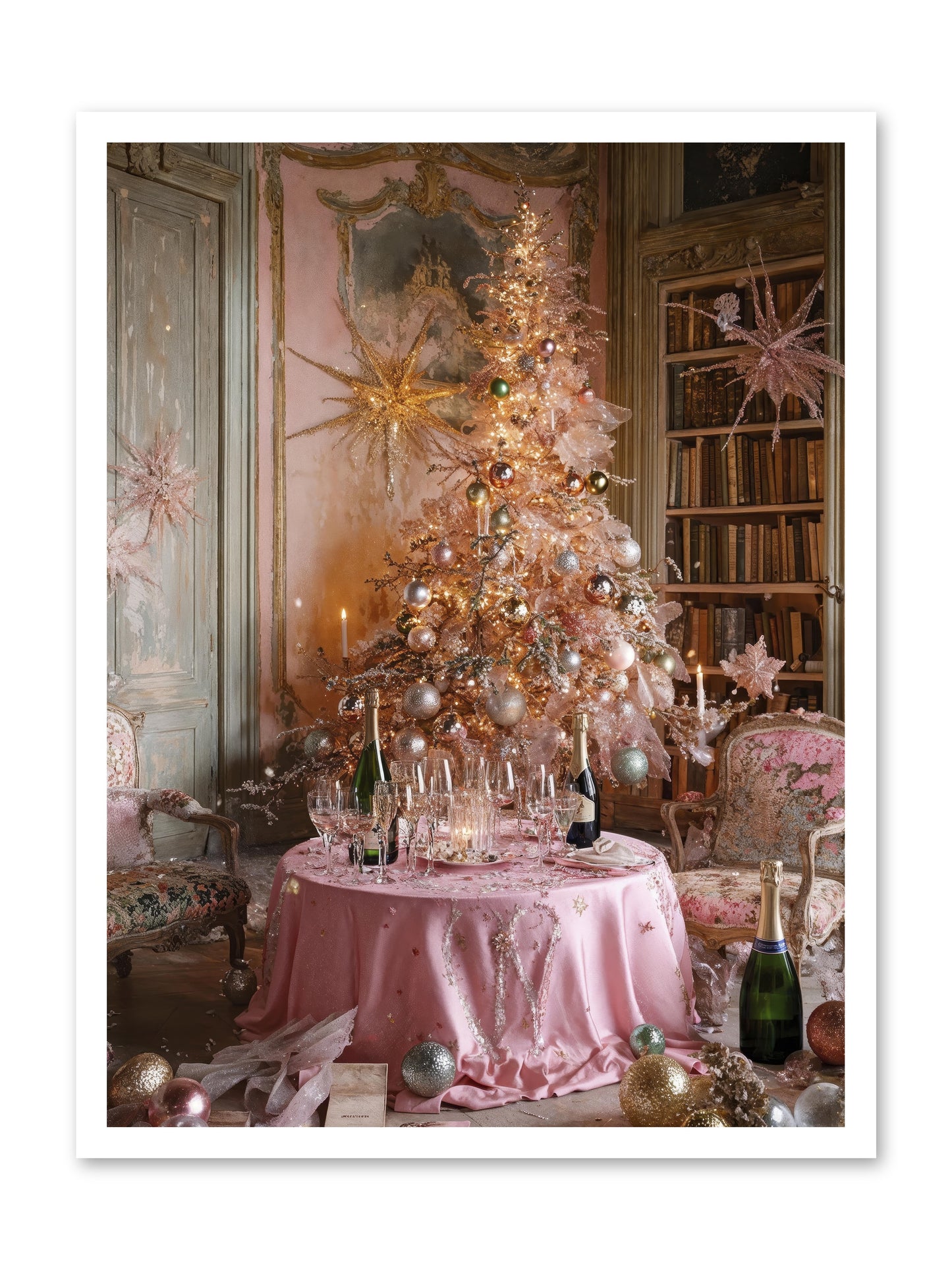 Through The Snowglobe -- Loose Canvas Print 24x32