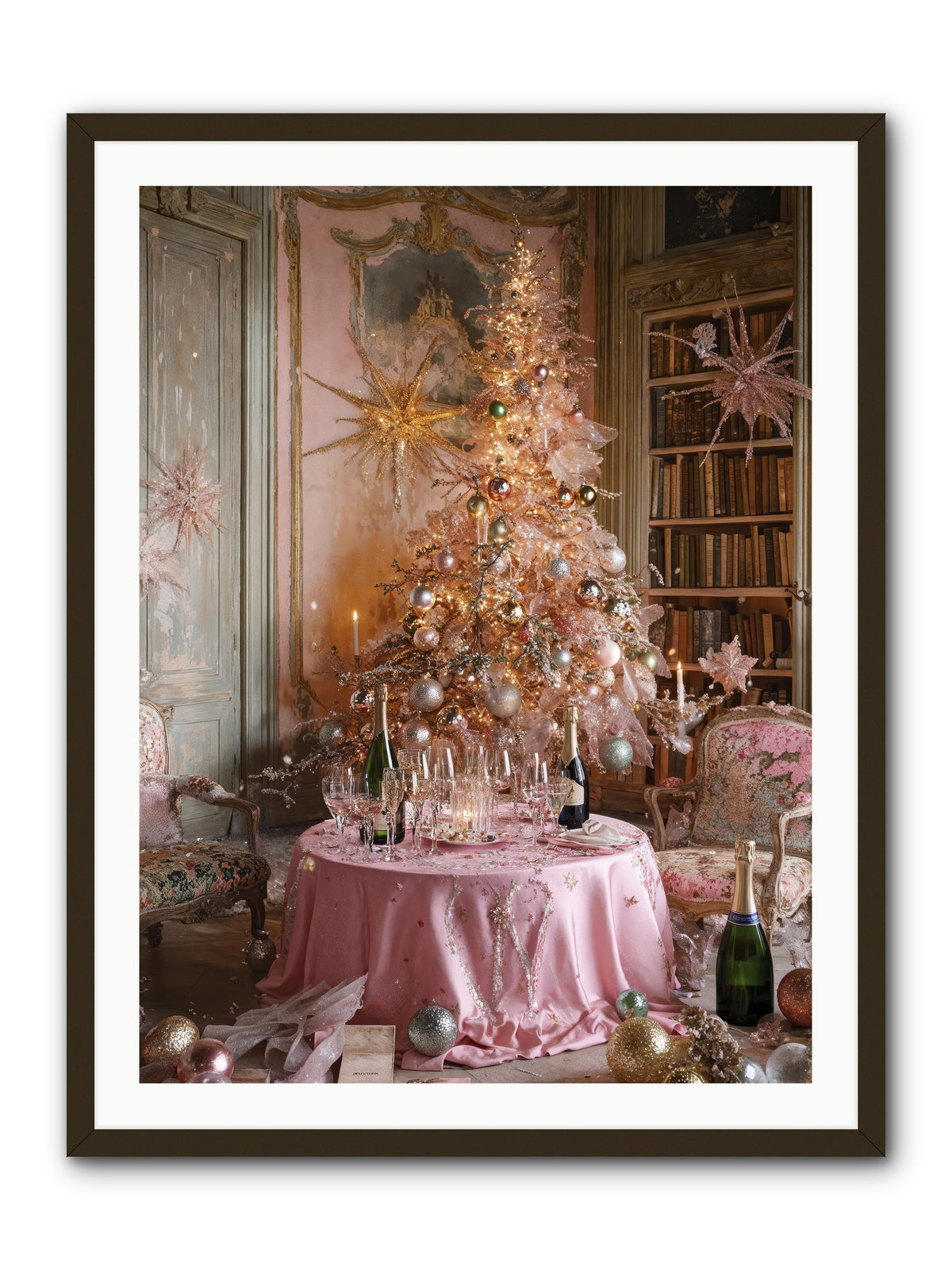 Through The Snowglobe -- Framed Print - Black 30x40
