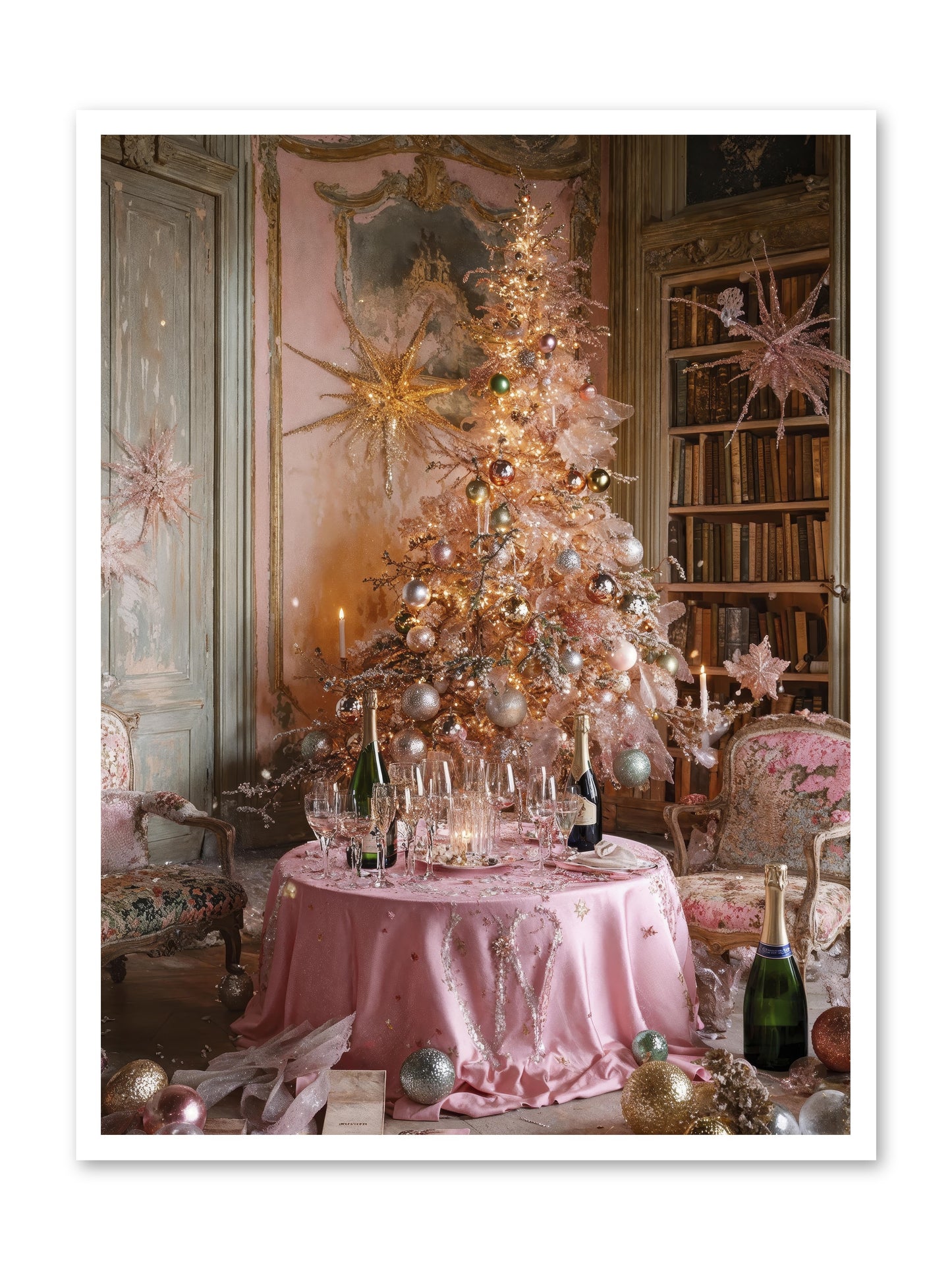 Through The Snowglobe -- Loose Canvas Print 30x40