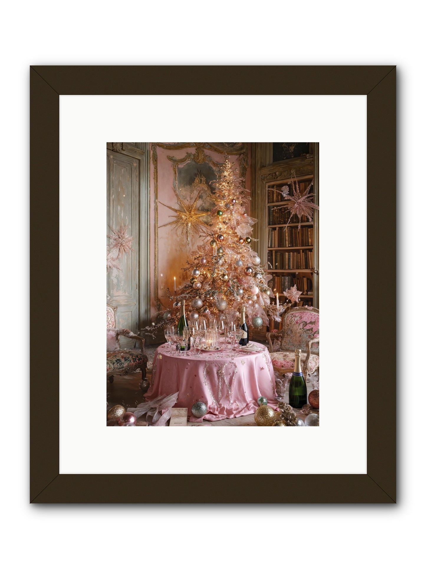 Through The Snowglobe -- Framed Print - Black 9x12