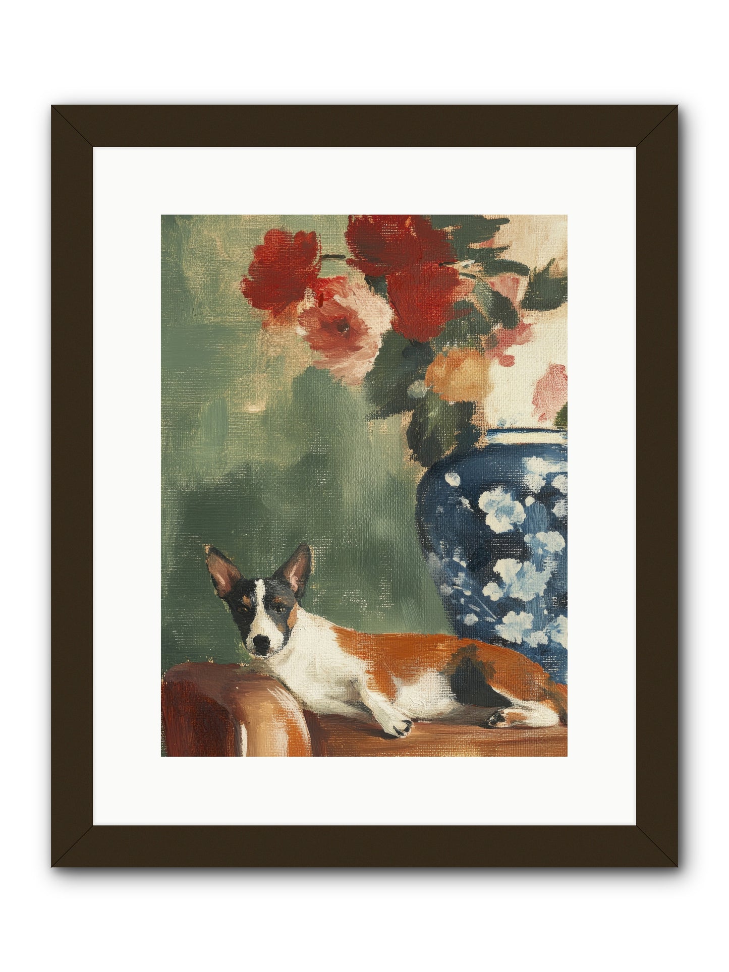 Through the Jasmine Gate -- Framed Print - Black 12x16
