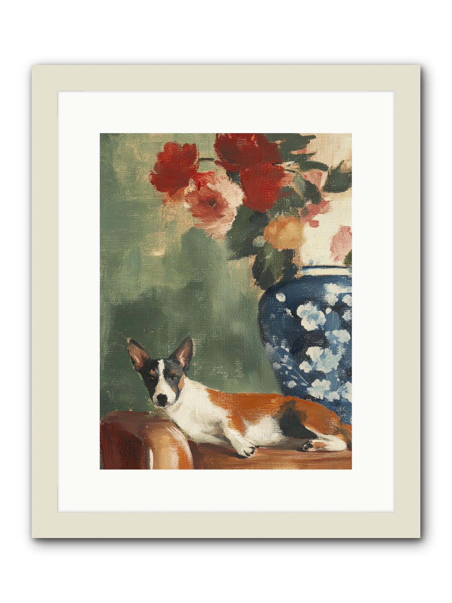 Through the Jasmine Gate -- Framed Print - White 12x16