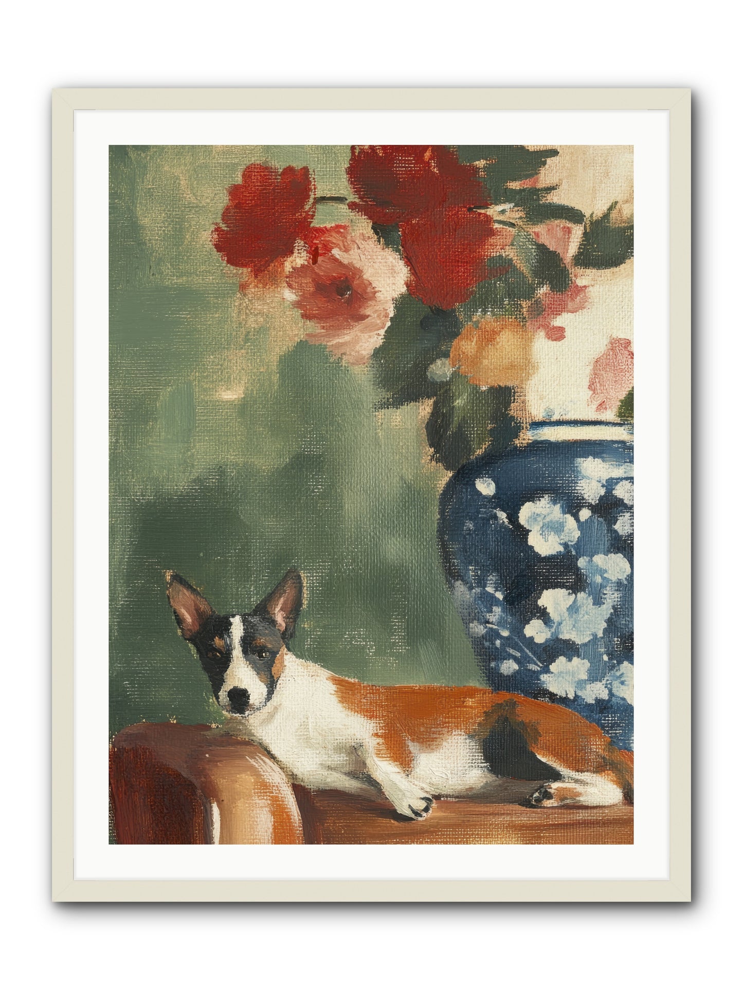 Through the Jasmine Gate -- Framed Print - White 30x40