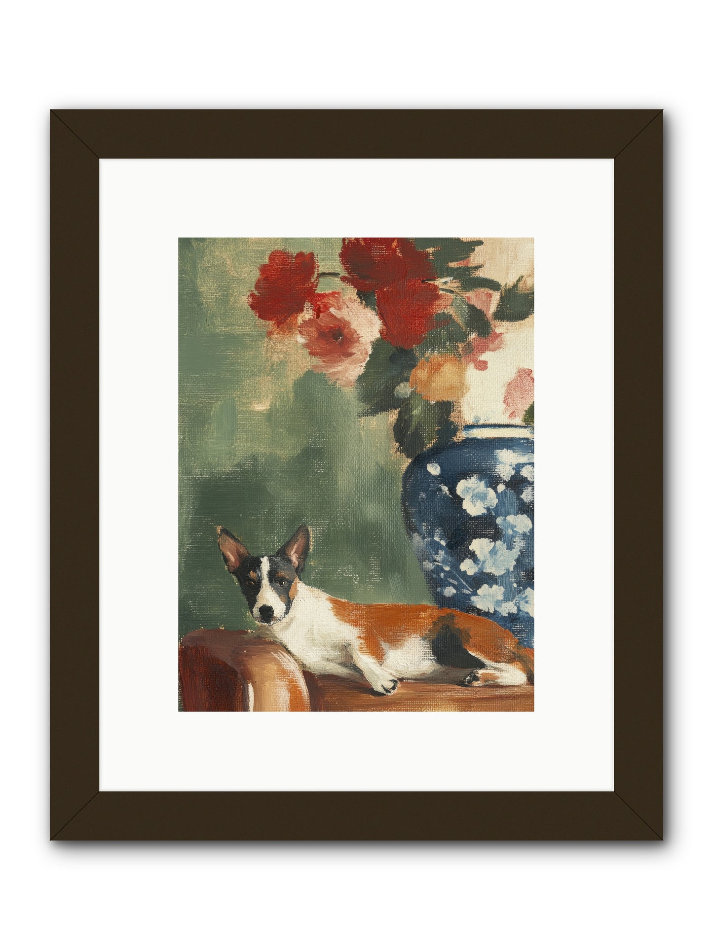 Through the Jasmine Gate -- Framed Print - Black 9x12