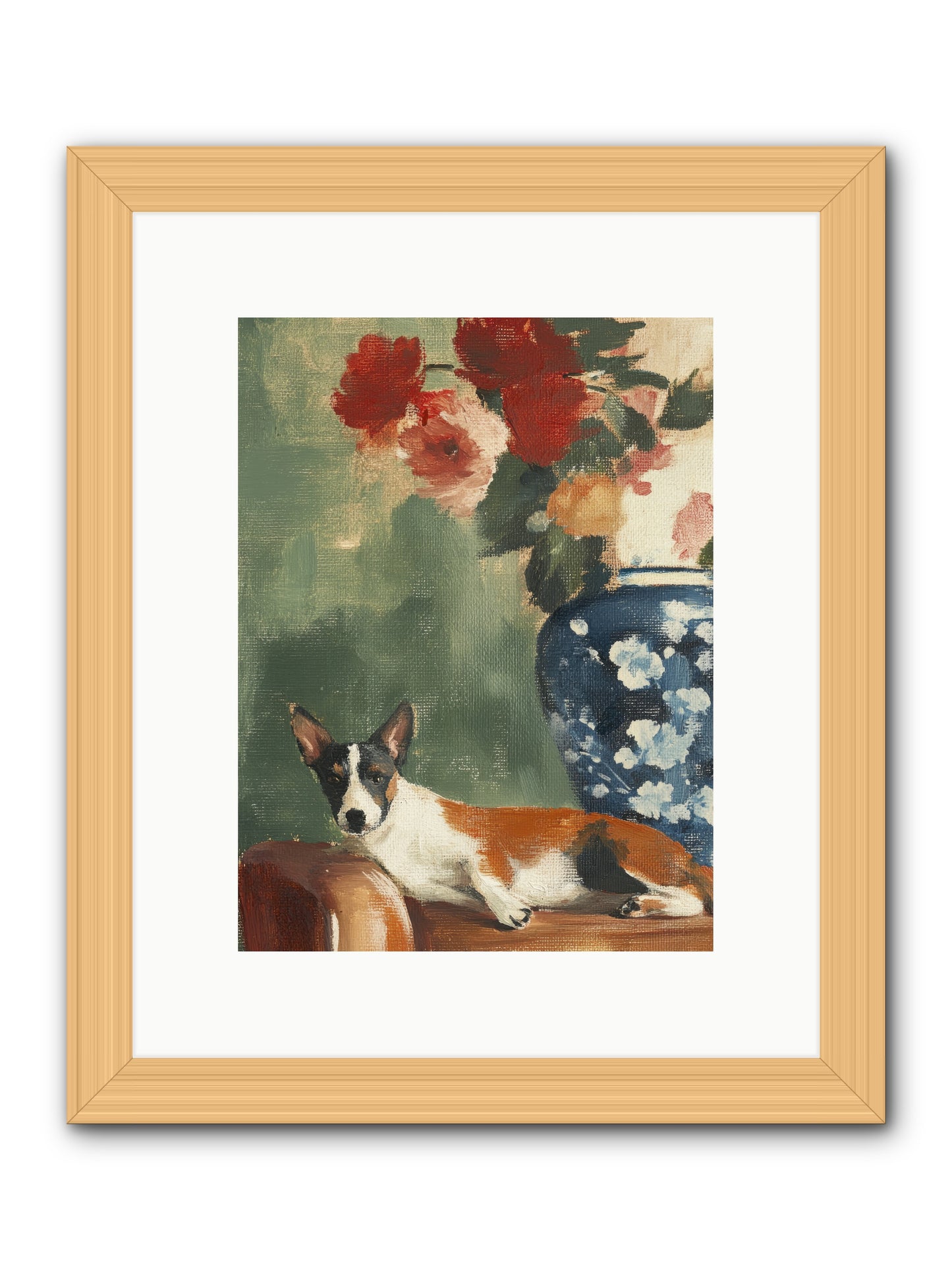 Through the Jasmine Gate -- Framed Print - Natural 9x12