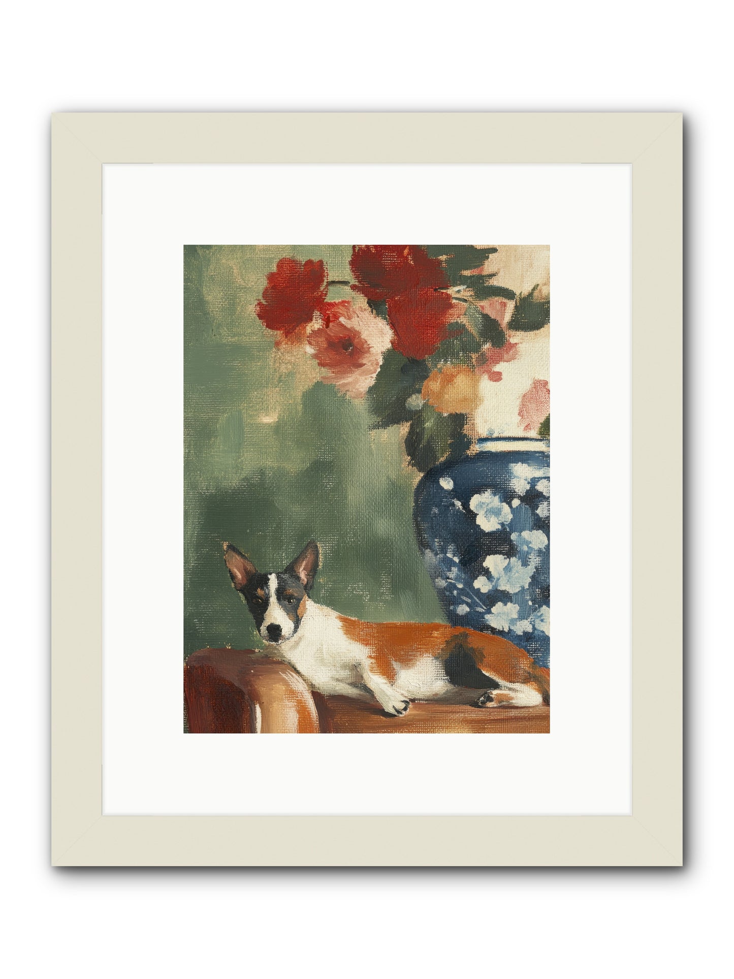 Through the Jasmine Gate -- Framed Print - White 9x12