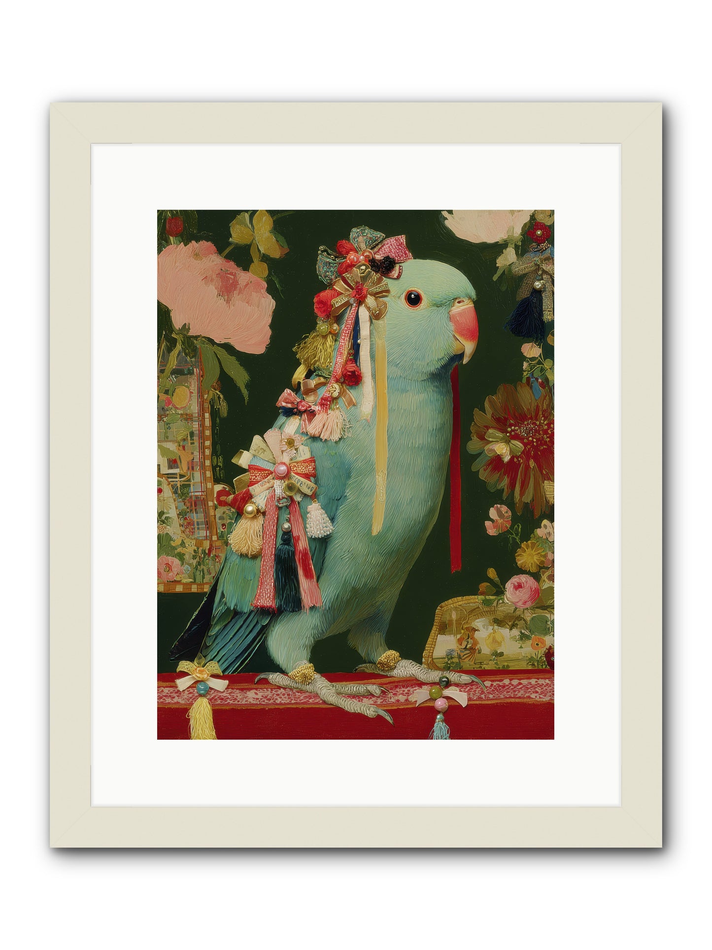 Through the Orchard no.1 -- Framed Print - White 12x16