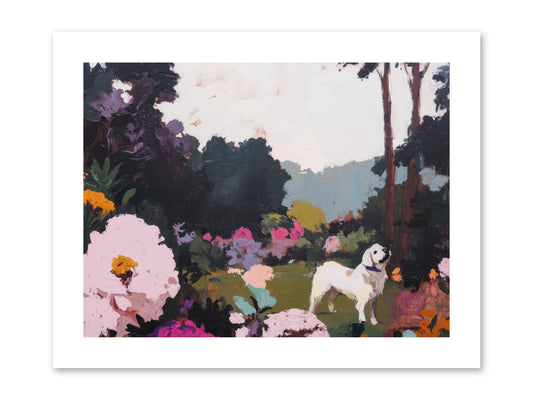 Through the Trees -- Paper Print 12x9
