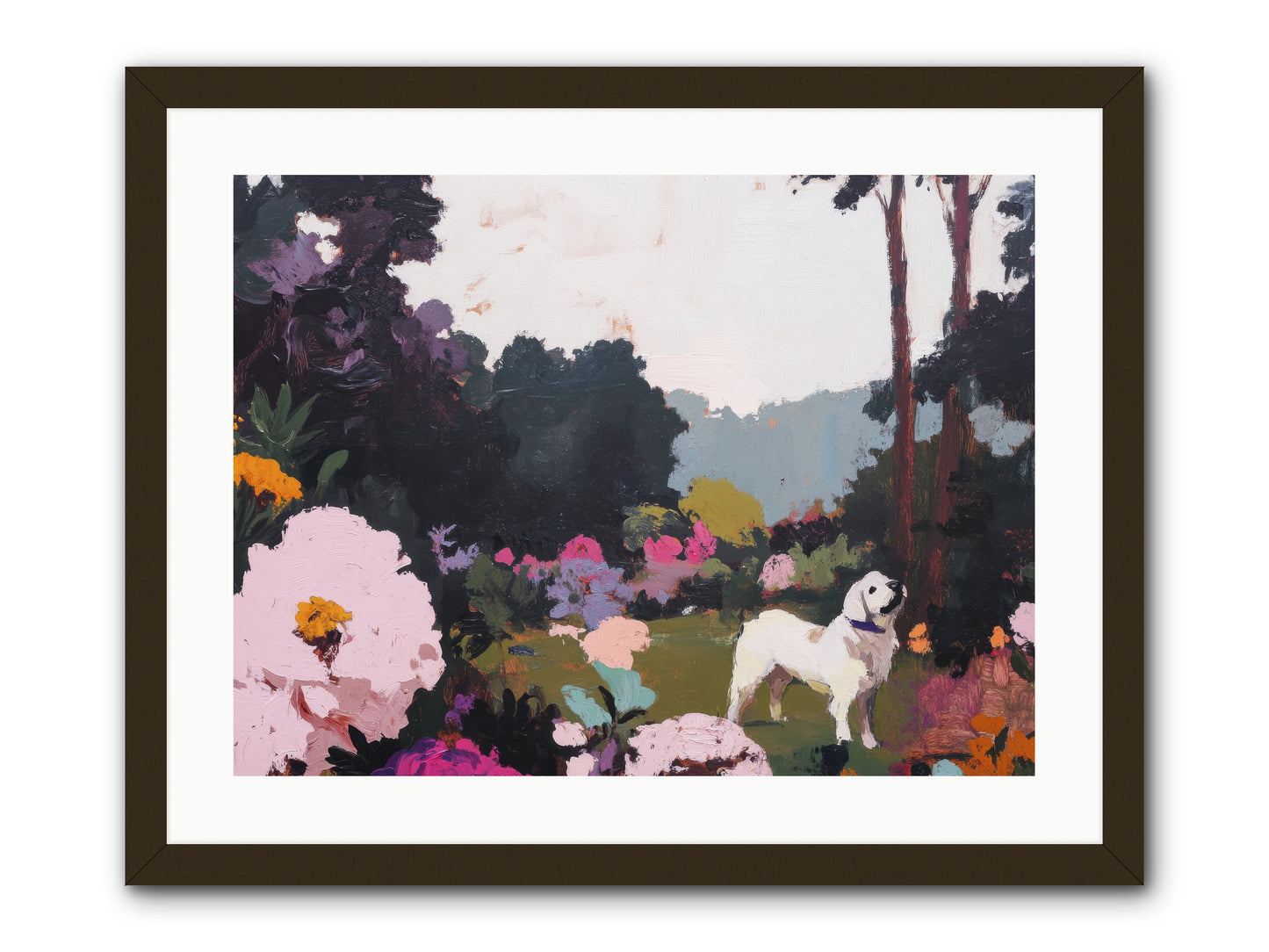 Through the Trees -- Framed Print - Black 24x18