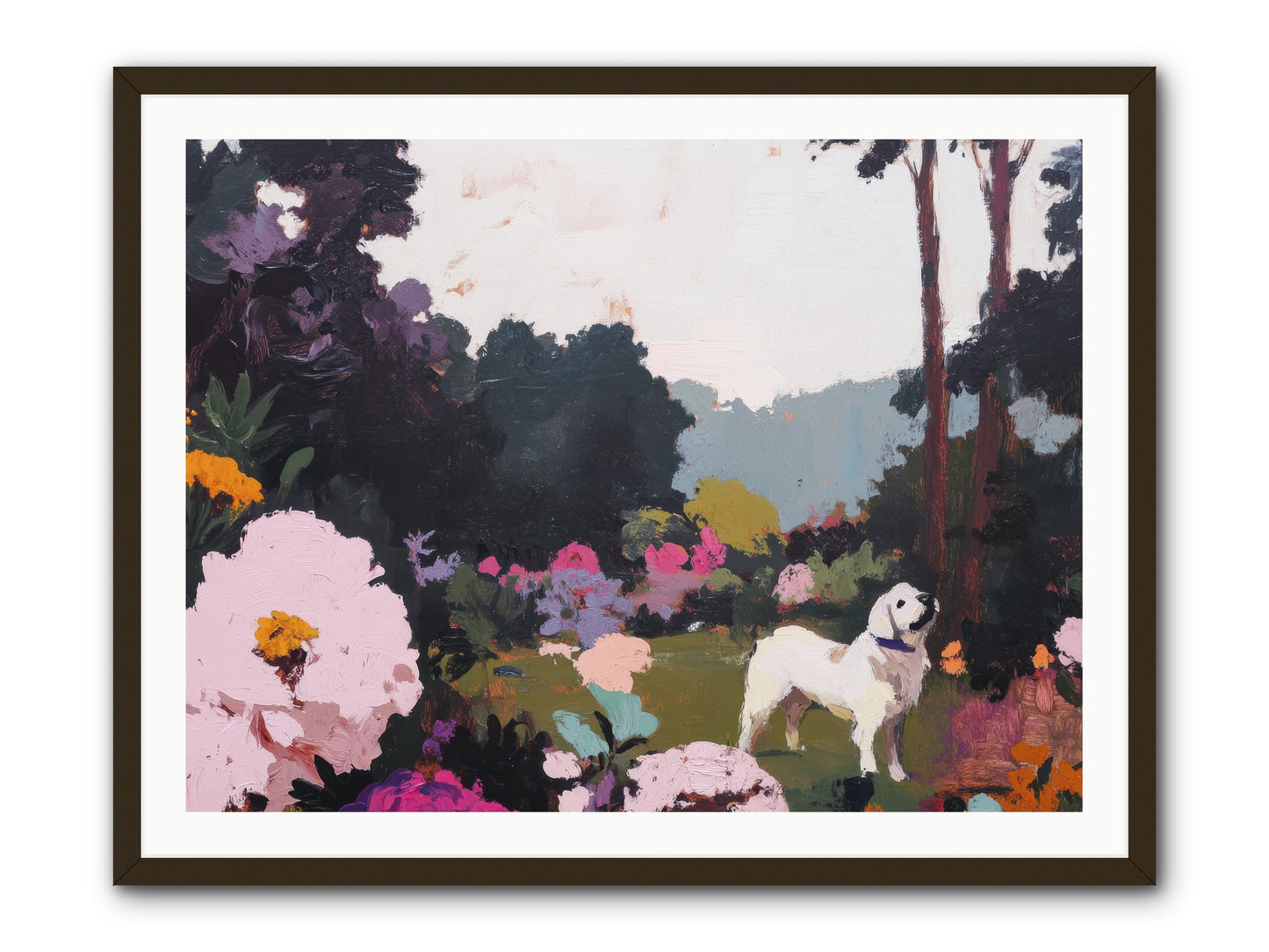 Through the Trees -- Framed Print - Black 40x30