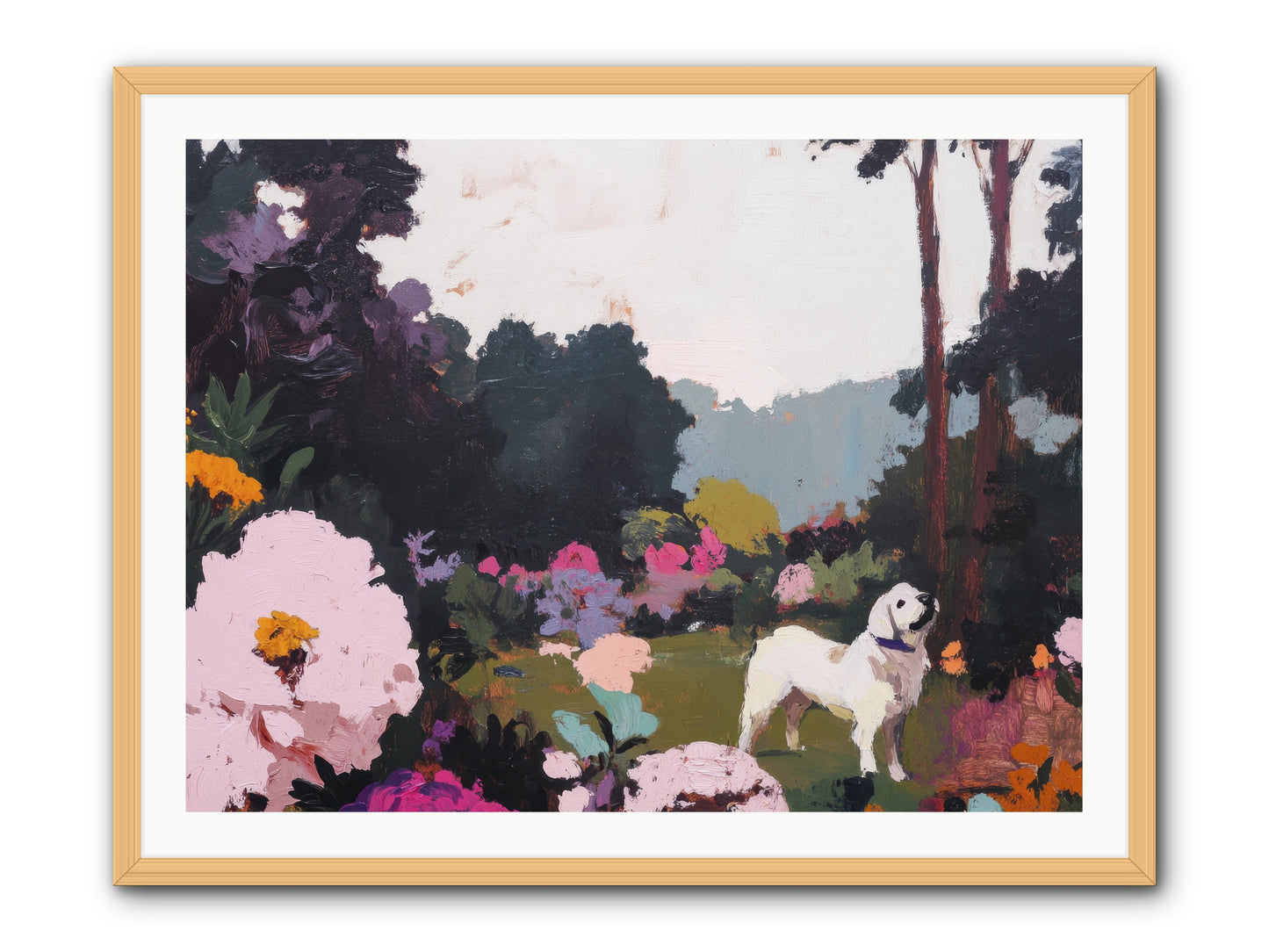 Through the Trees -- Framed Print - Natural 40x30
