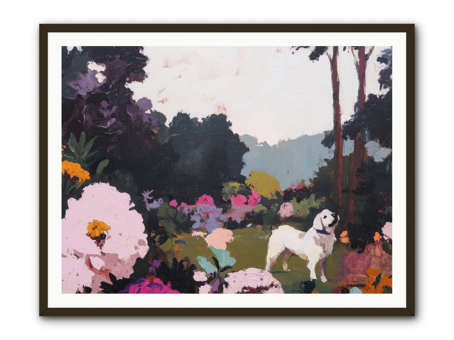 Through the Trees -- Framed Print - Black 48x36