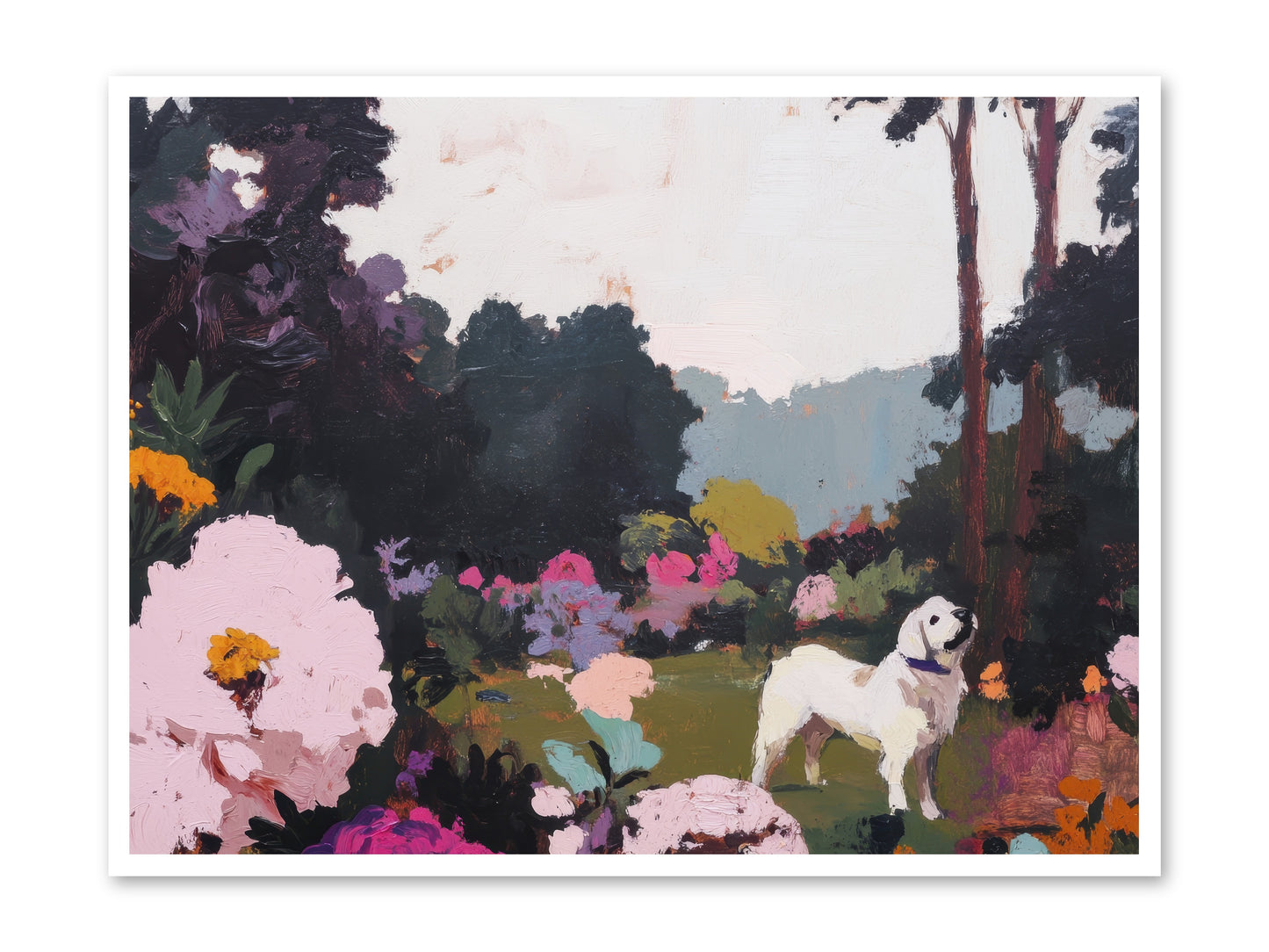 Through the Trees -- Paper Print 48x36