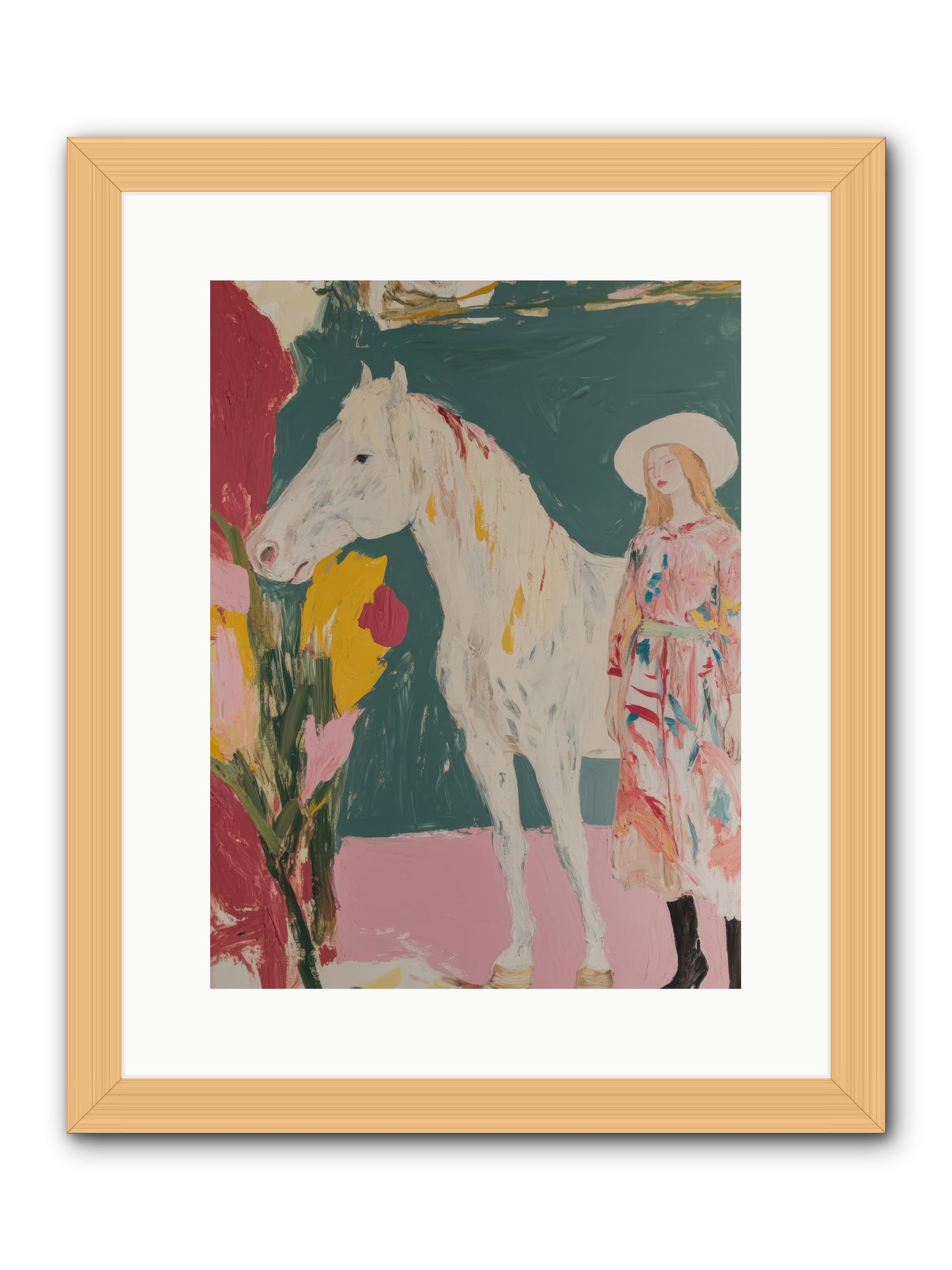 Thunder Ridge Heroine -- Framed Print - Natural 12x16