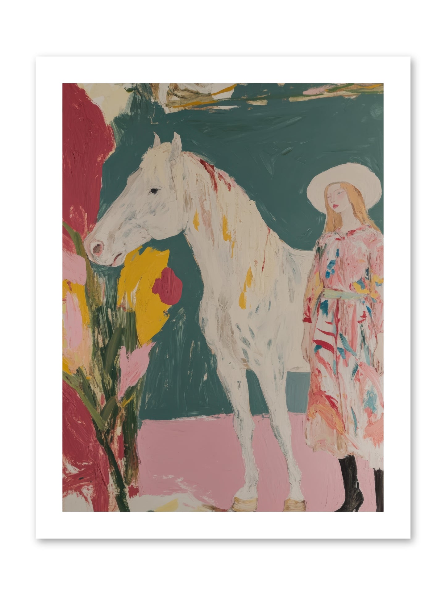 Thunder Ridge Heroine -- Loose Canvas Print 12x16