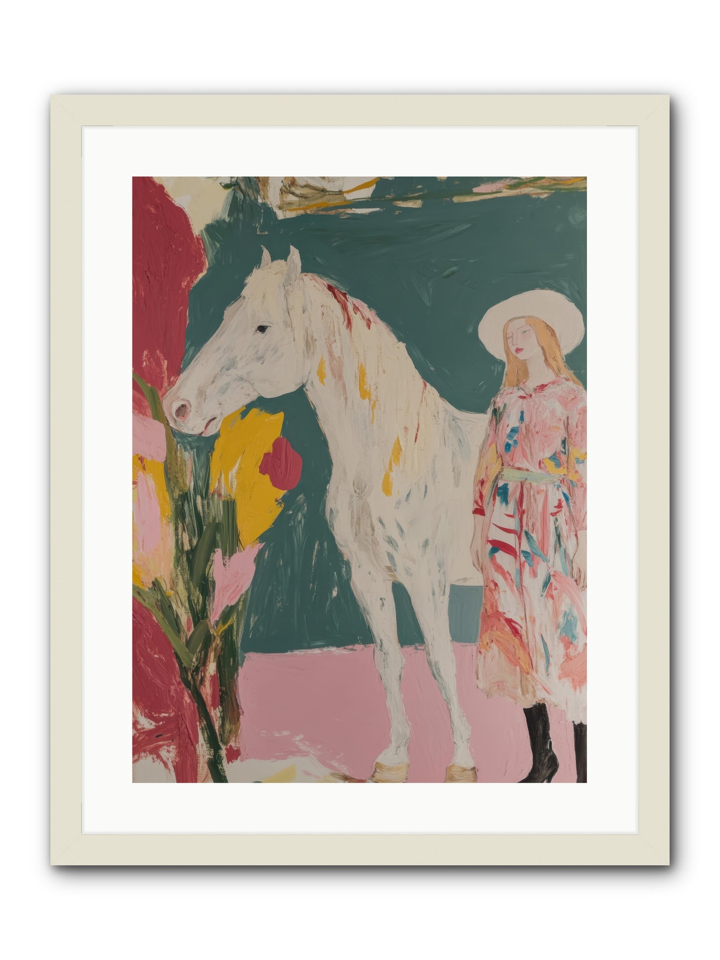 Thunder Ridge Heroine -- Framed Print - White 18x24