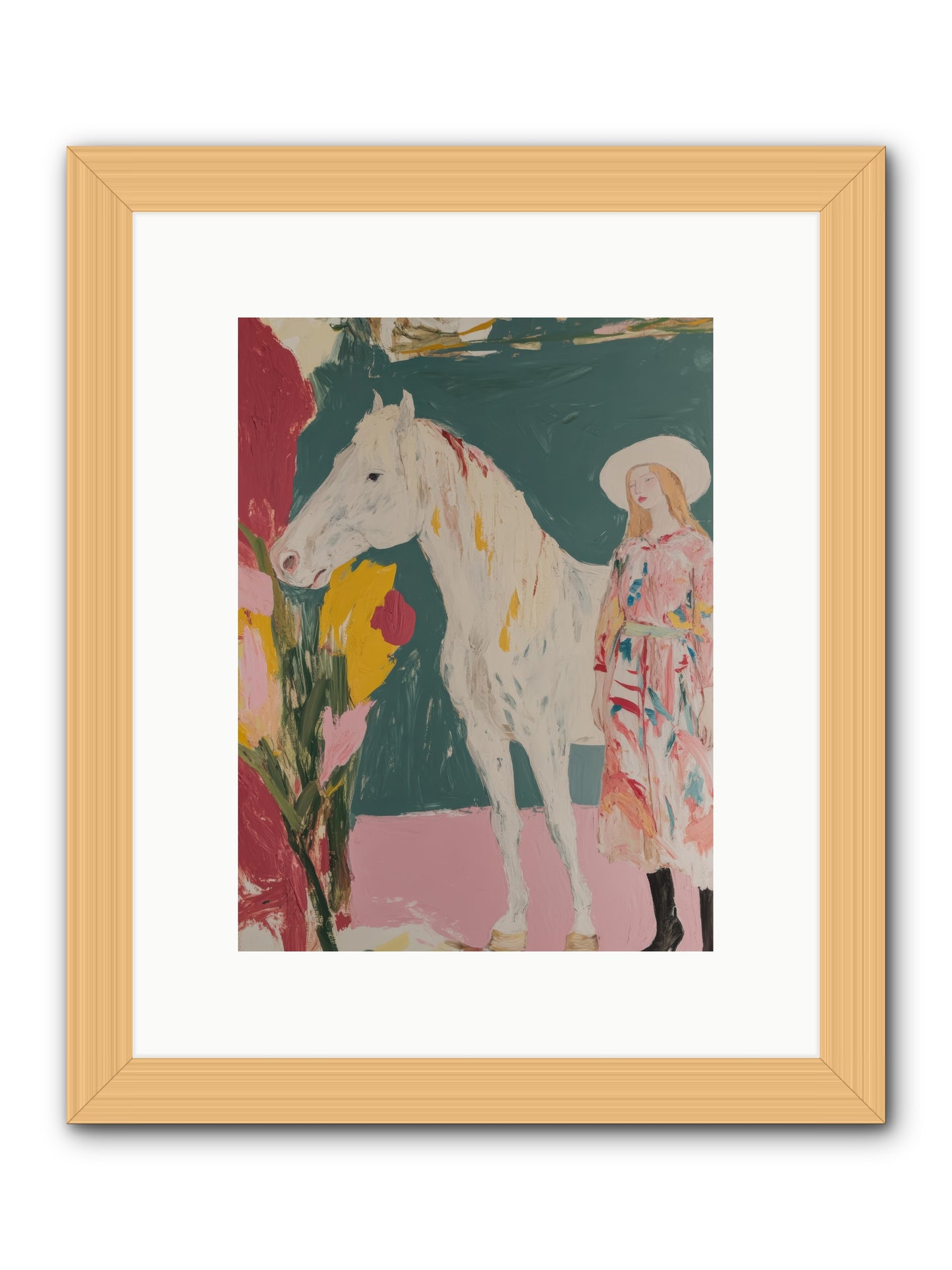 Thunder Ridge Heroine -- Framed Print - Natural 9x12