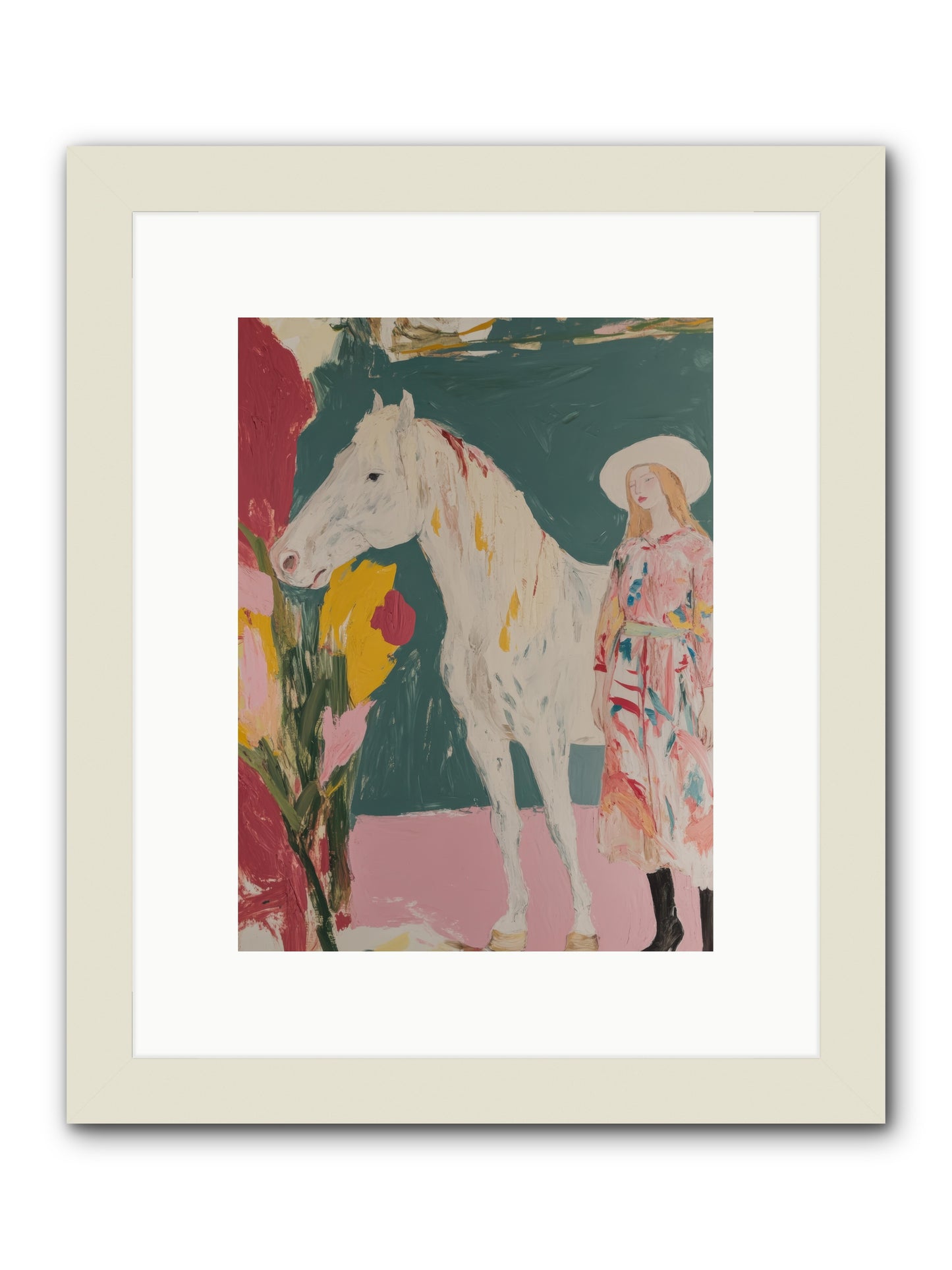 Thunder Ridge Heroine -- Framed Print - White 9x12