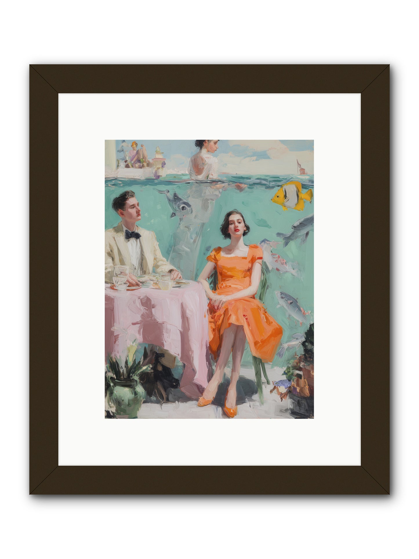 Tidal Cocktails -- Framed Print - Black 9x12