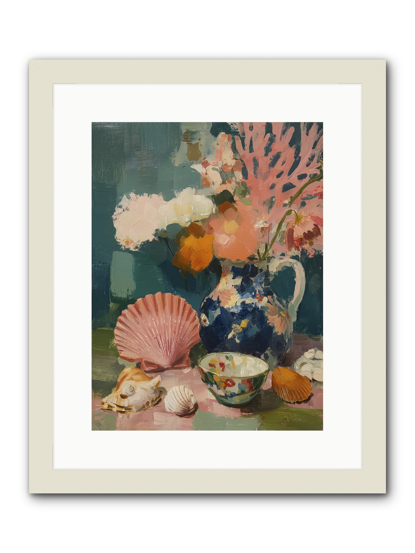 Tidal Gifts -- Framed Print - White 12x16