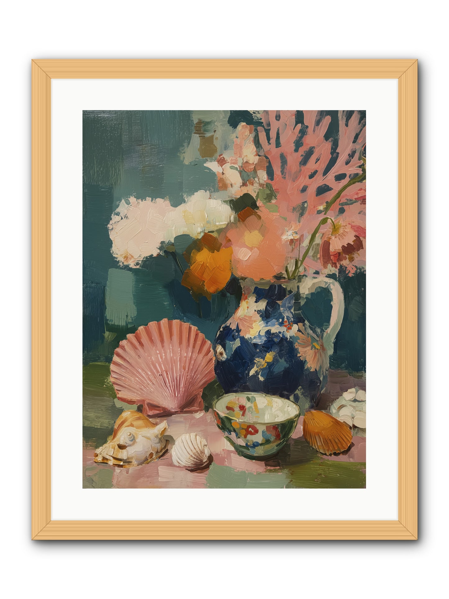 Tidal Gifts -- Framed Print - Natural 18x24